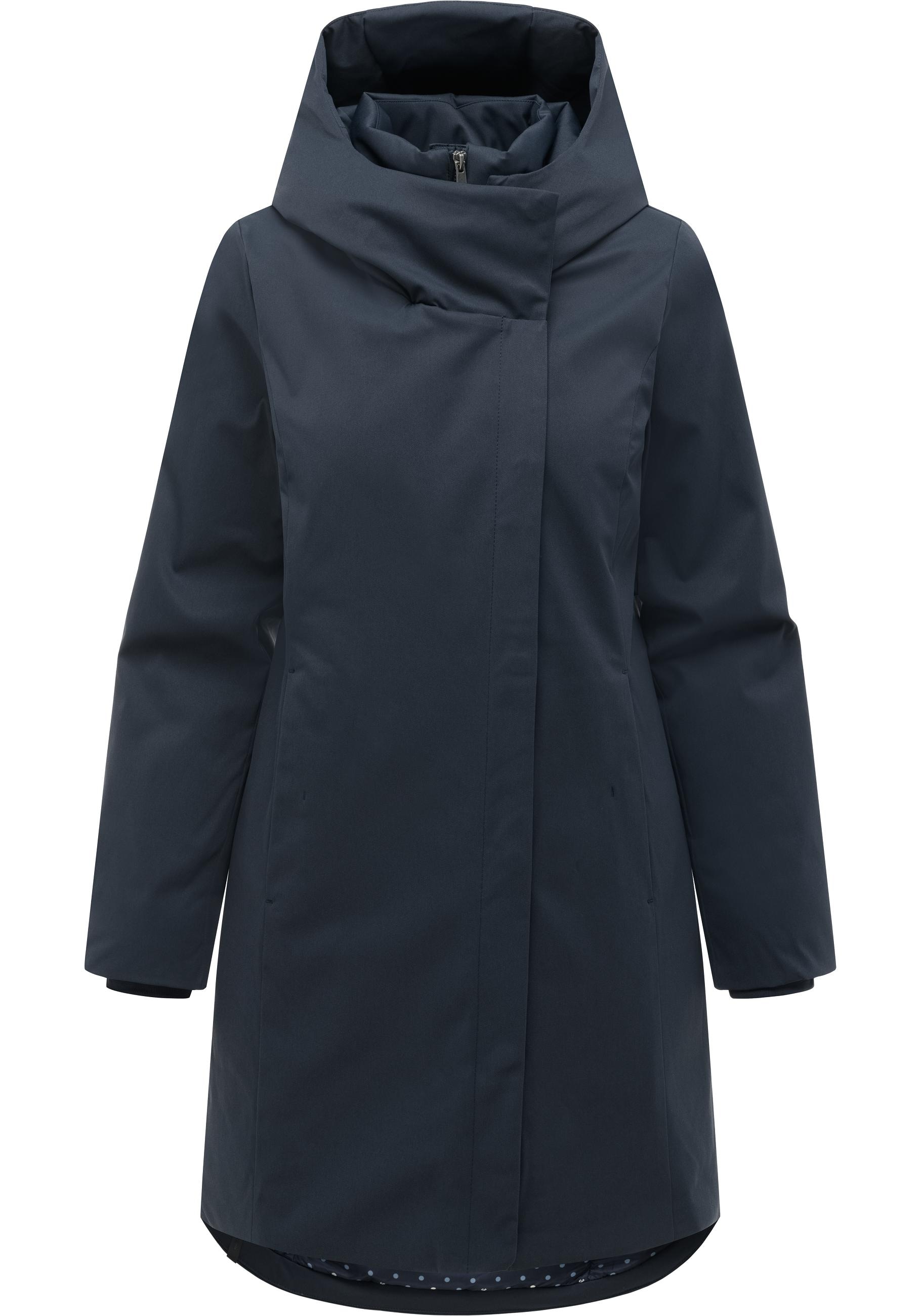 Ragwear Kurzmantel »Pavleen Y« Griffiger Damen Mantel mit hohem Kragen