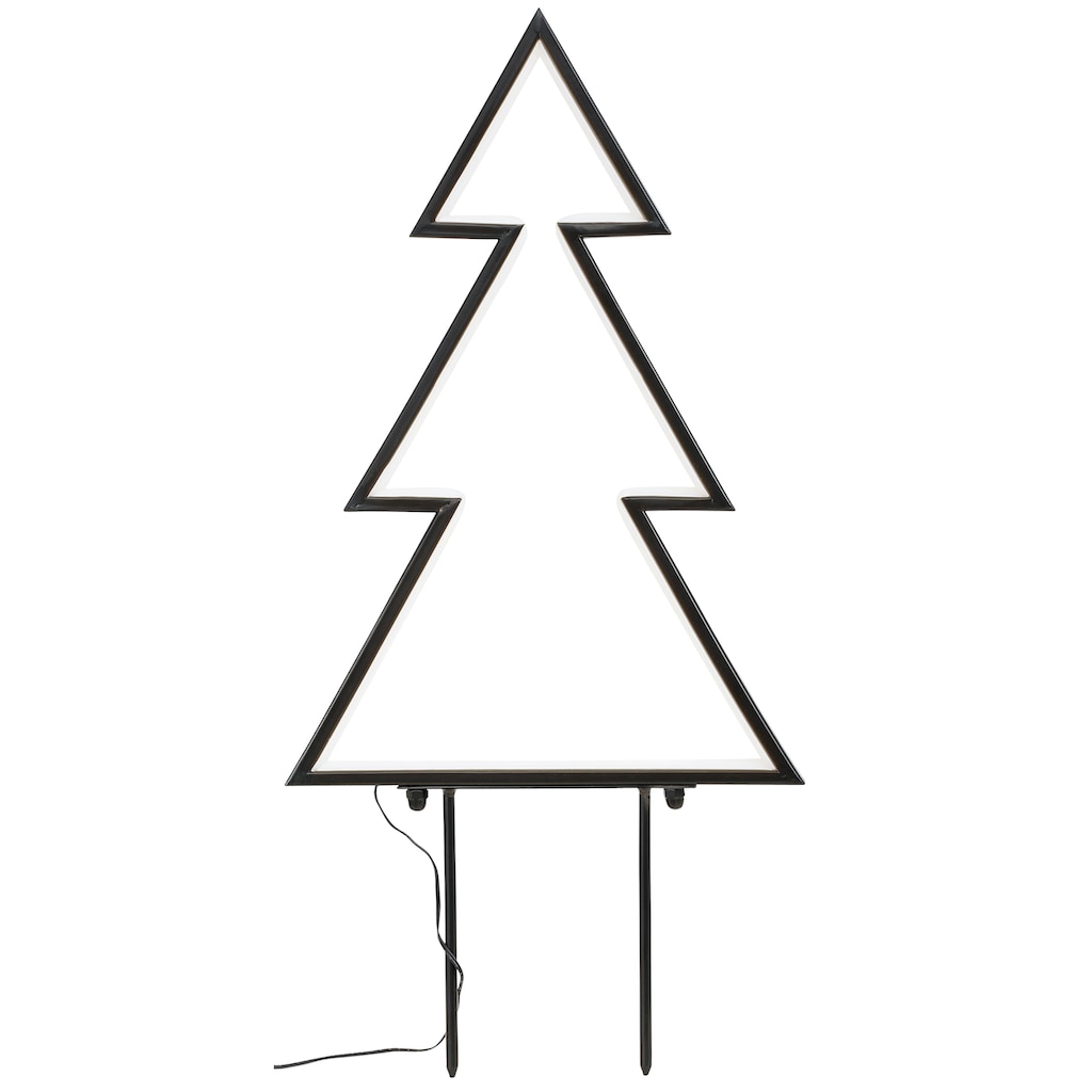 BONETTI LED Baum »Tanne, Weihnachtsdeko aussen«, 180 flammig-flammig, aus Kunststoff und Metall