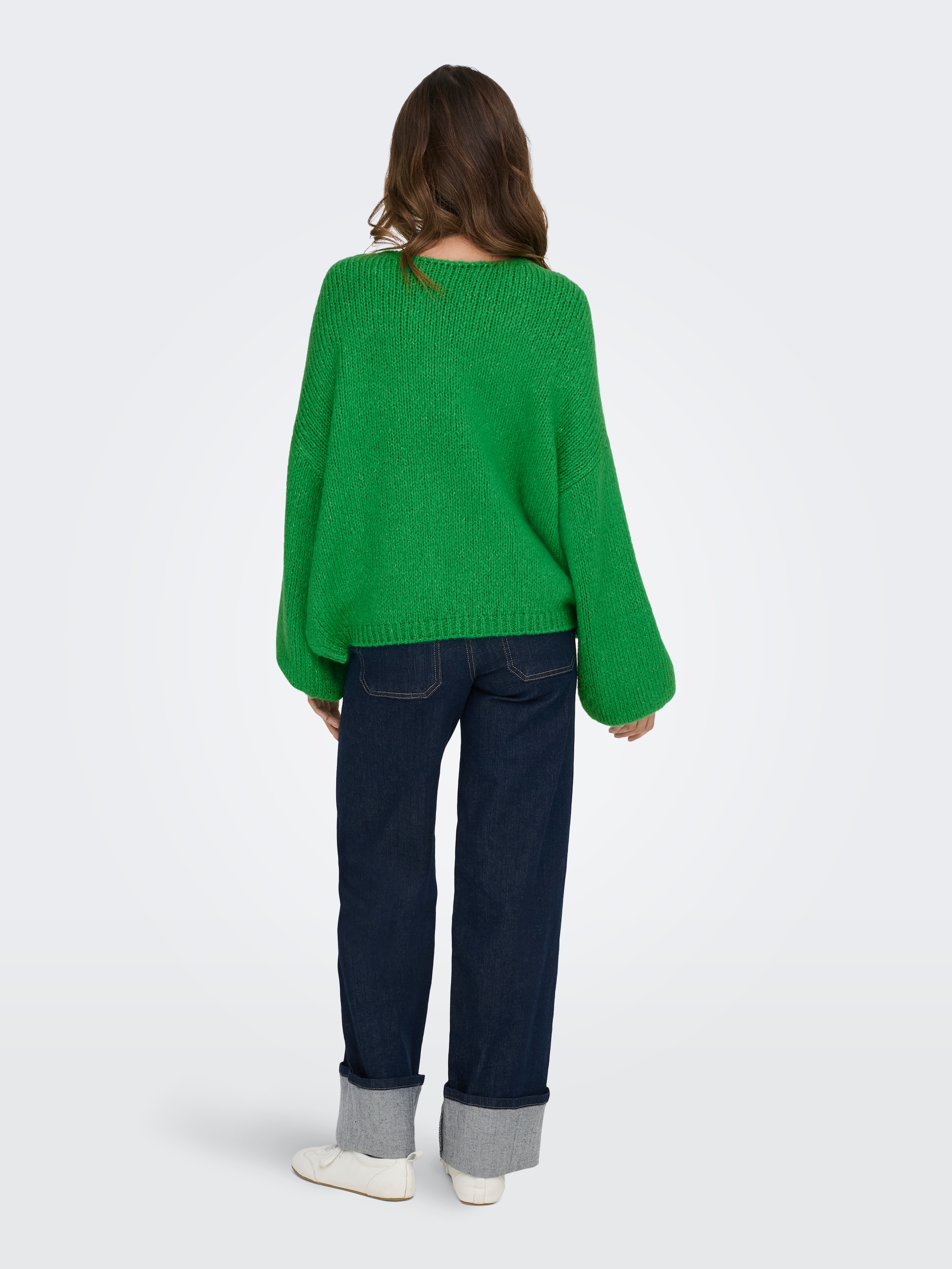 JDY V-Ausschnitt-Pullover »JDYDINEA L/S REVERSIBLE PULLOV. KNT NOOS« der V-Ausschnitt kann vorn und hinten getragen werden