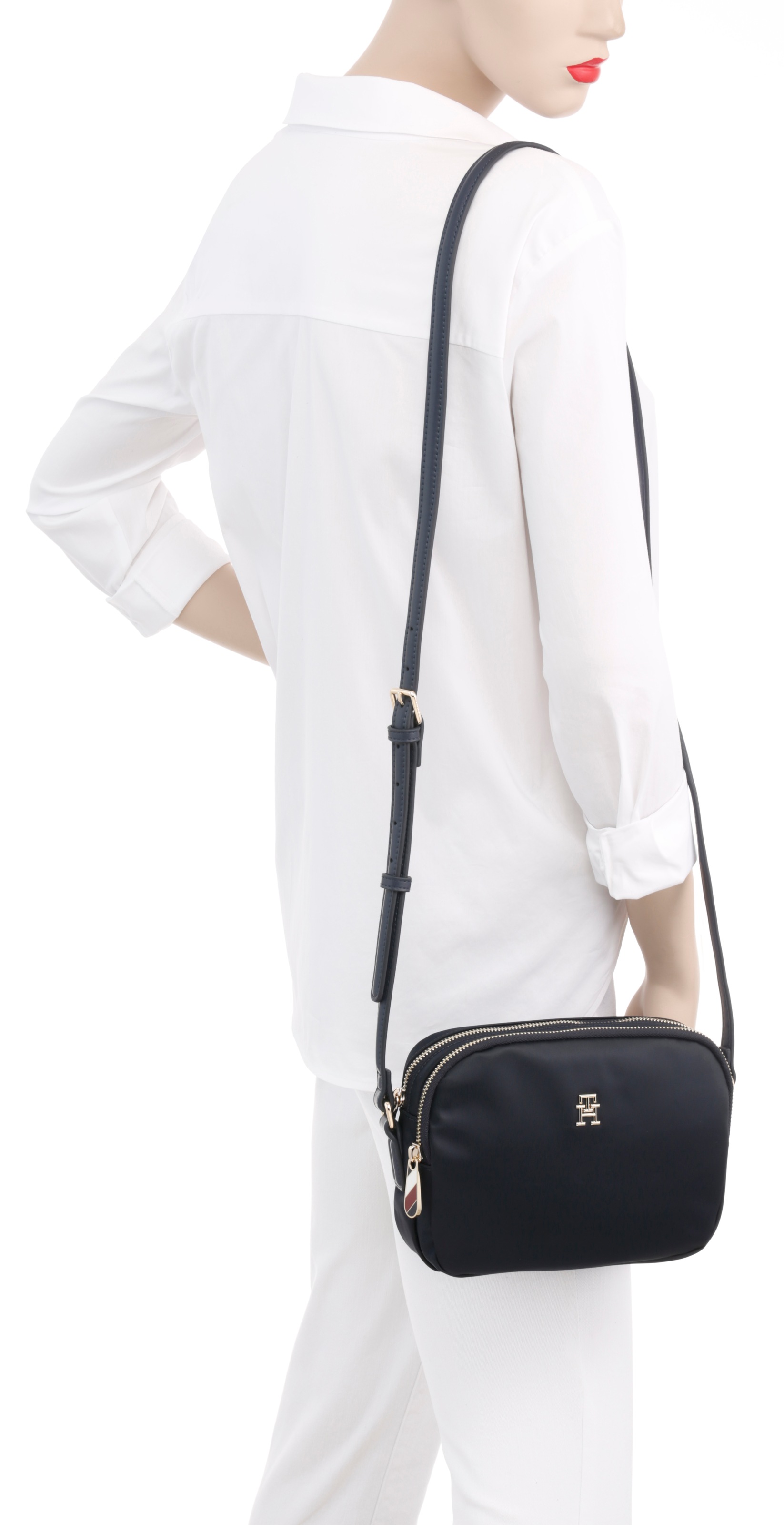 Tommy Hilfiger Umhängetasche "POPPY" mit TH-Emblem vorne günstig online kaufen
