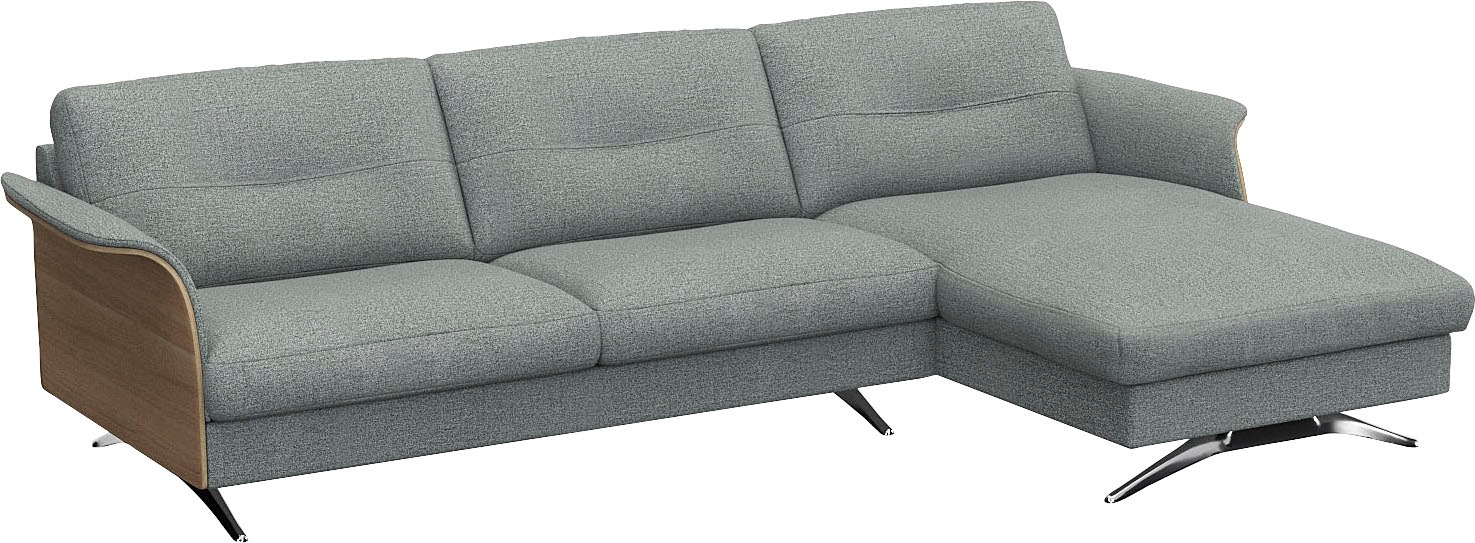 FLEXLUX Ecksofa »Glow bequem und komfortabel durch hochwertigen Sitzaufbau, L-Form« Modernes skandinavisches Design