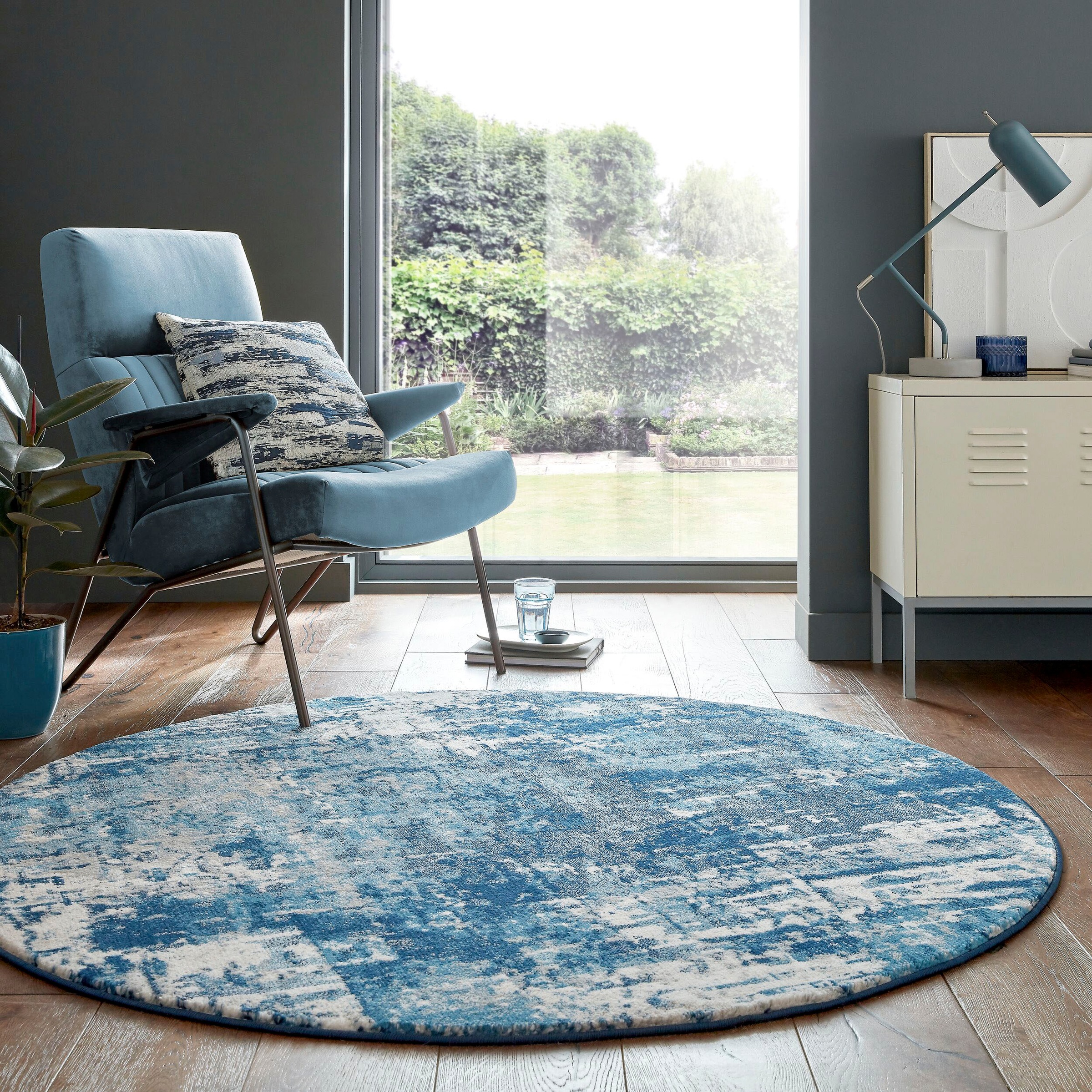 FLAIR RUGS Teppich "Wonderlust" rund 10 mm Höhe