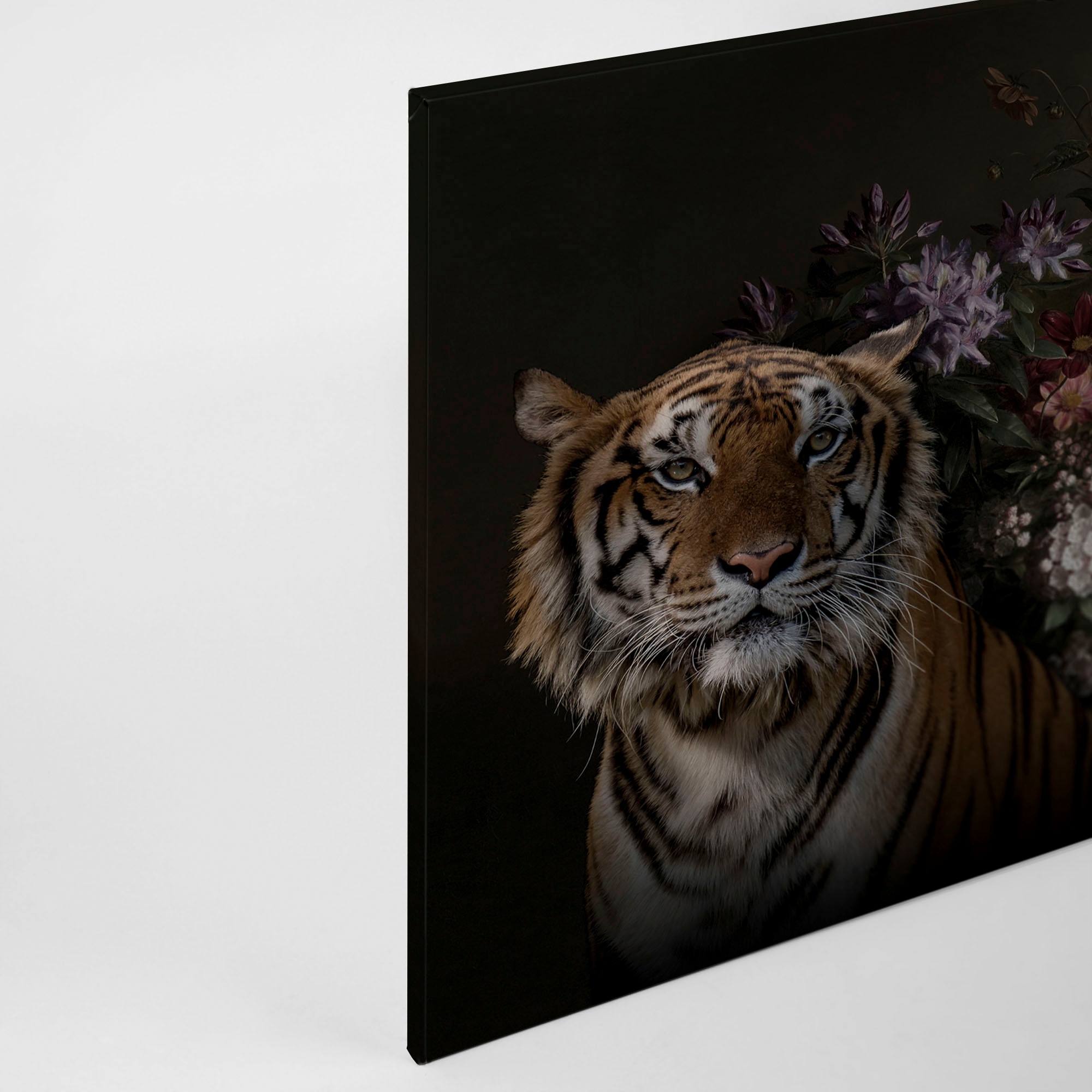 A.S. Création Leinwandbild »wildlife«, Kunst-Tiere-Kinder, (1 St.), Keilrahmen Bild Blumen Floral Rosen Leinwand-Bild Wohnzimmer modern