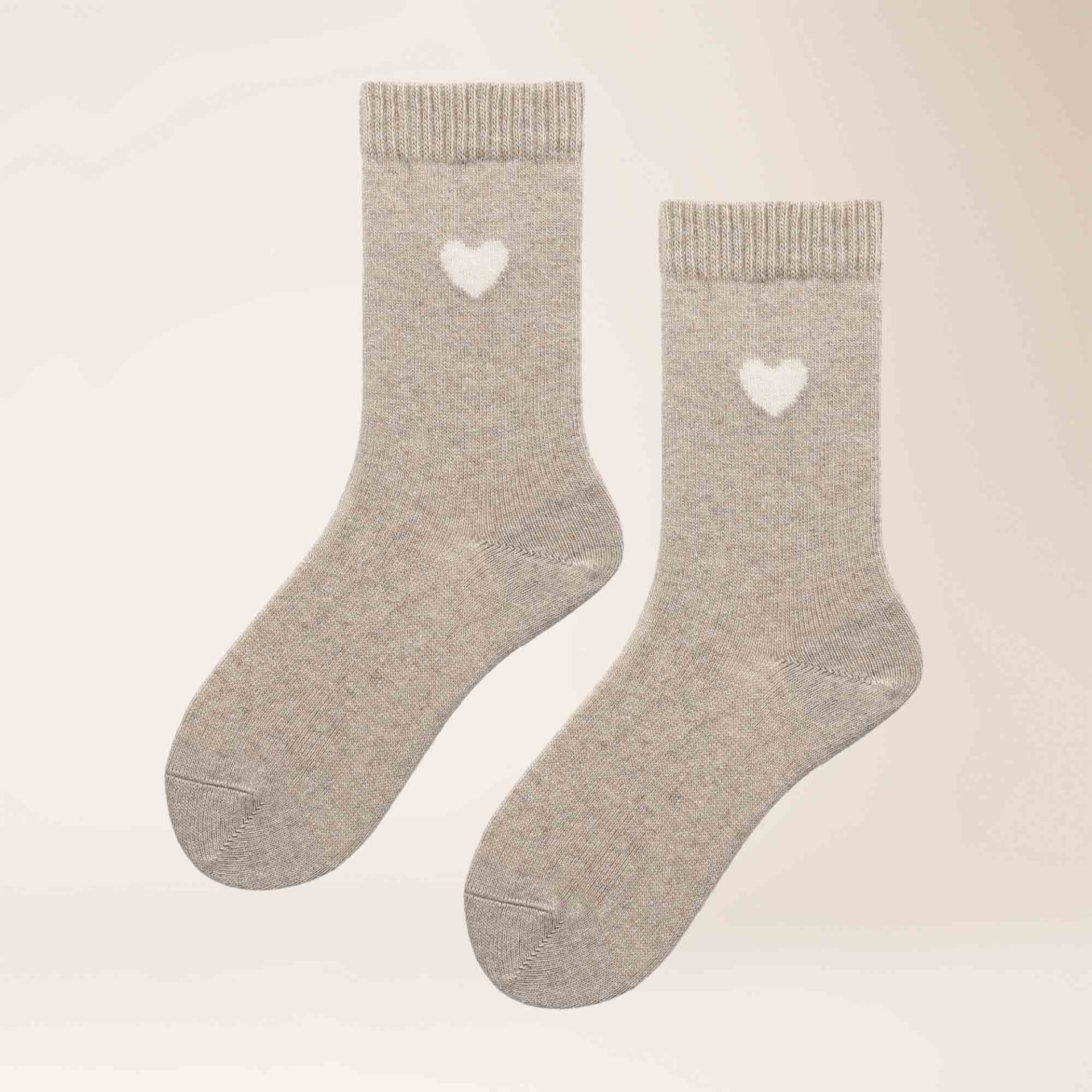 KUNERT Socken "Socke Cosy Cashmere Heart" Socken aus weichem Kaschmir-Mix