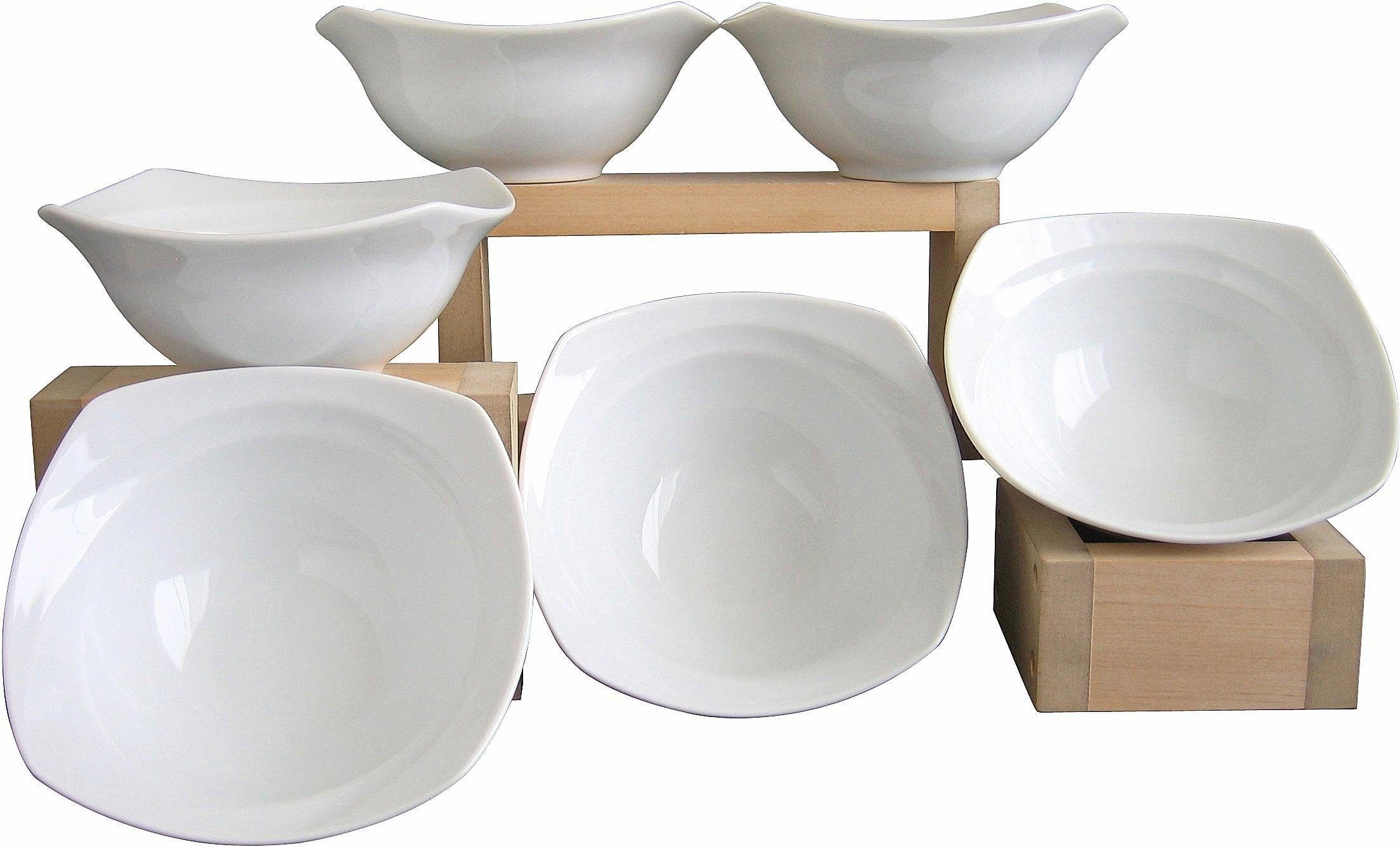 6 Müslischalen, Celebration, in weiß