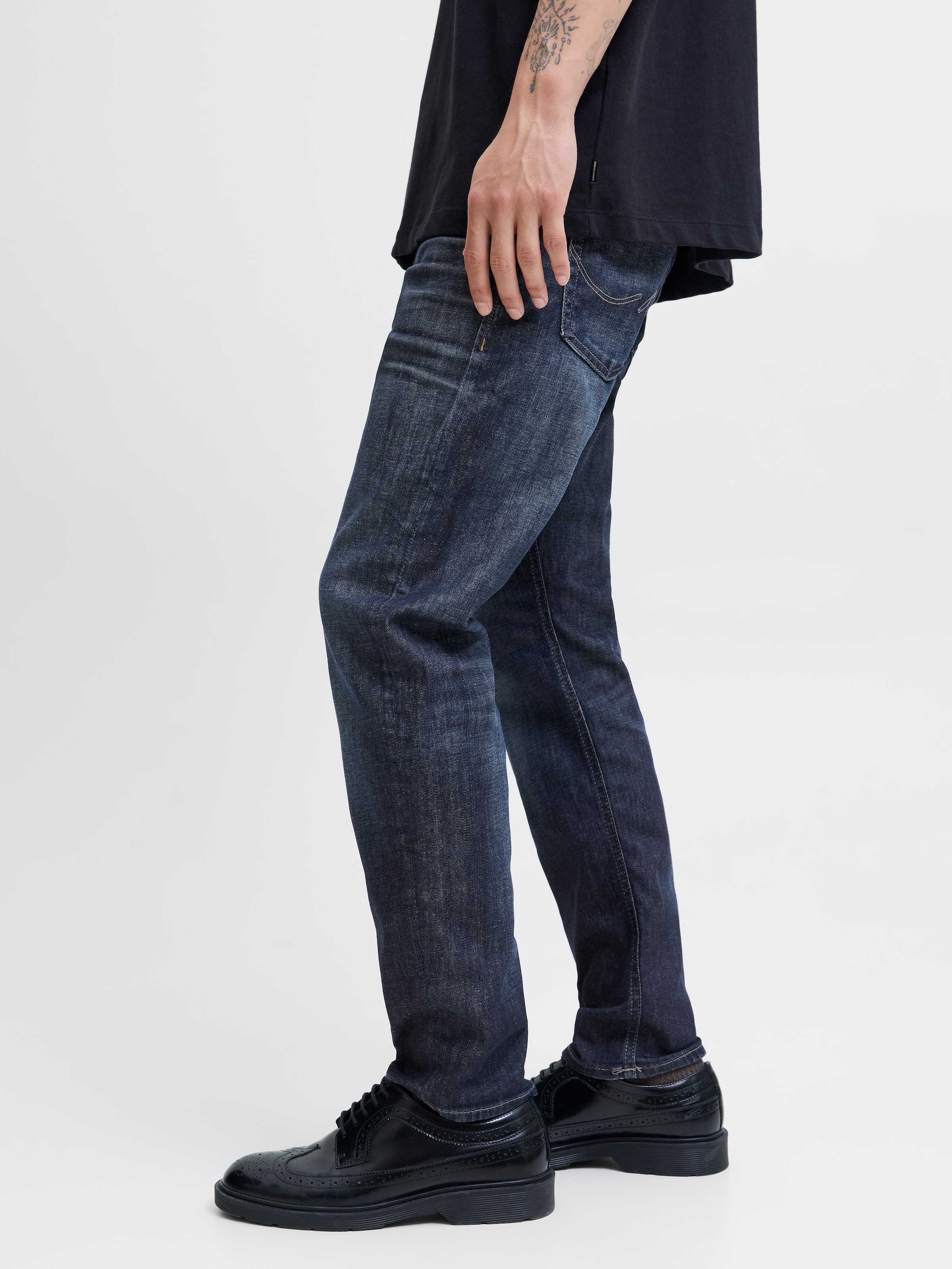 Jack & Jones Tapered-fit-Jeans »JJIMIKE JJORIGINAL CJ SN«, mit Five-Pocket-Design