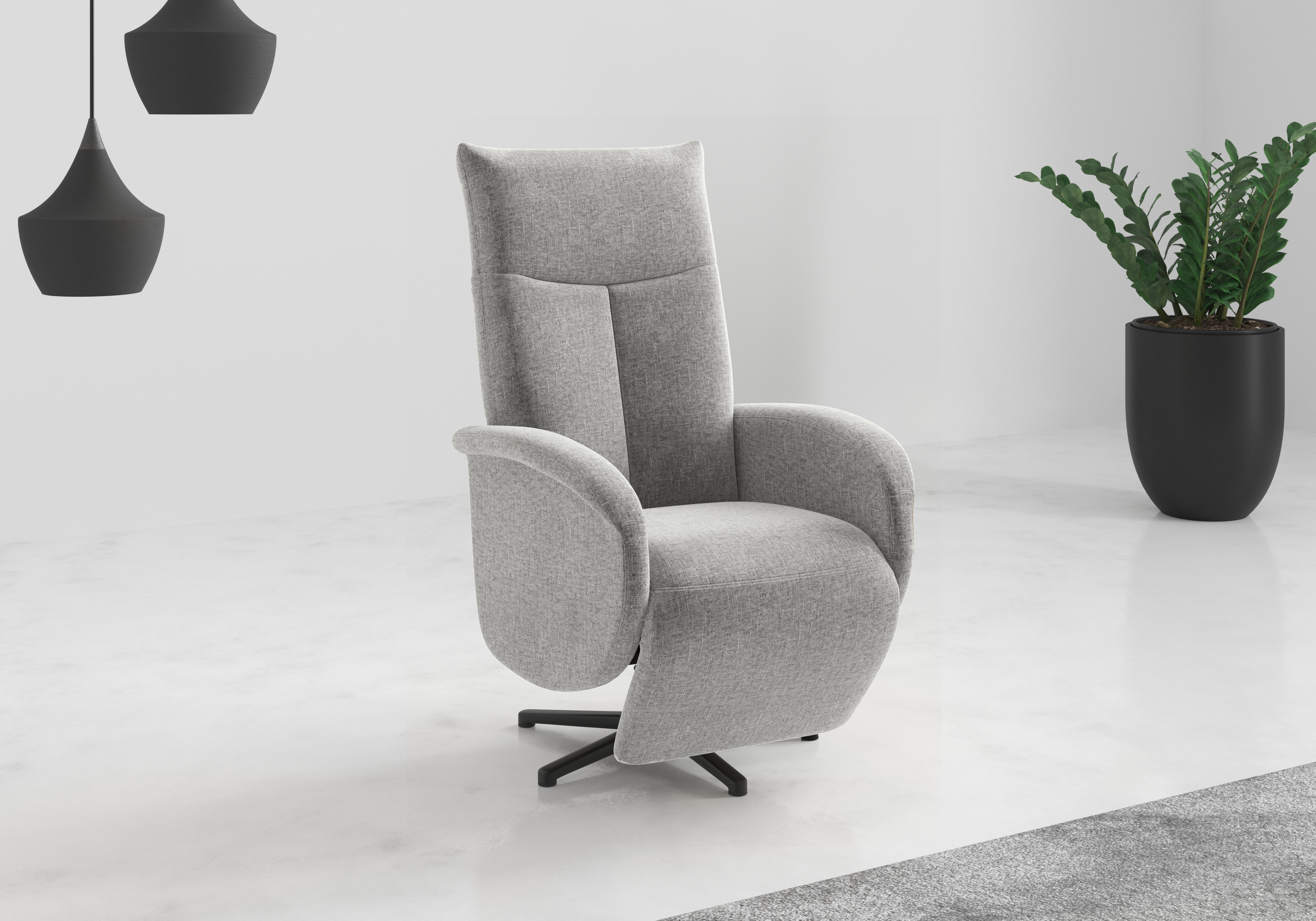 sit&more "Juma, inkl. Drehfunktion & Kopfteilverstellung" Höhe Armlehne 64 cm, wahlweise mit Aufstehhilfe, 2 Motoren und Akku