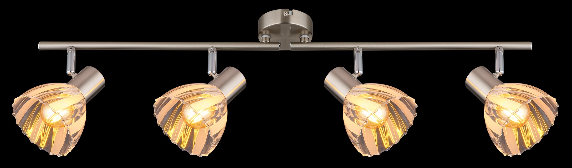 GLOBO LIGHTING Deckenspot »ZACHERY« E14 1 Stk. Strahler mit Chrom, Glas, schwenkbar