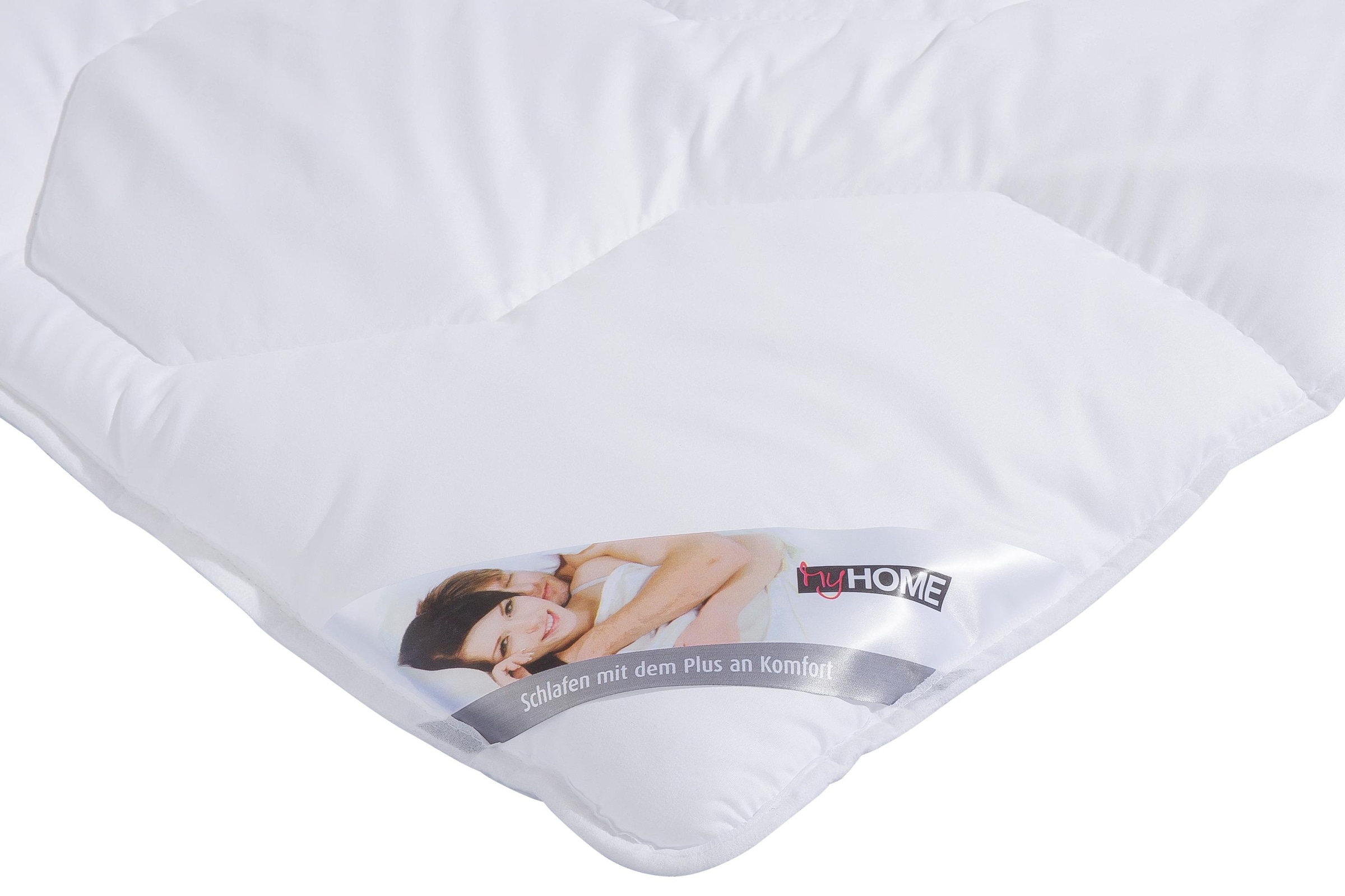 my home Microfaserbettdecke »Rike, Bettdecke 135x200 cm, 155x220 cm«, warm, Füllung Polyester, Bezug Polyester, (1 St.), Bettdecken, Sommer, Winter, 4 Jahreszeiten, Decke kochfest bis 95°C