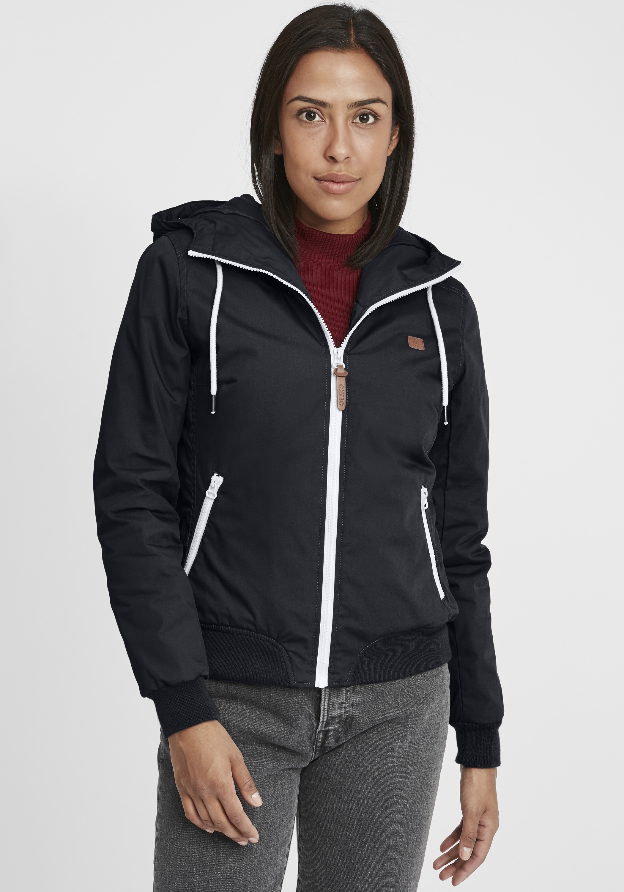 OXMO Kurzjacke "Kurzjacke OXTilla", mit Kapuze günstig online kaufen