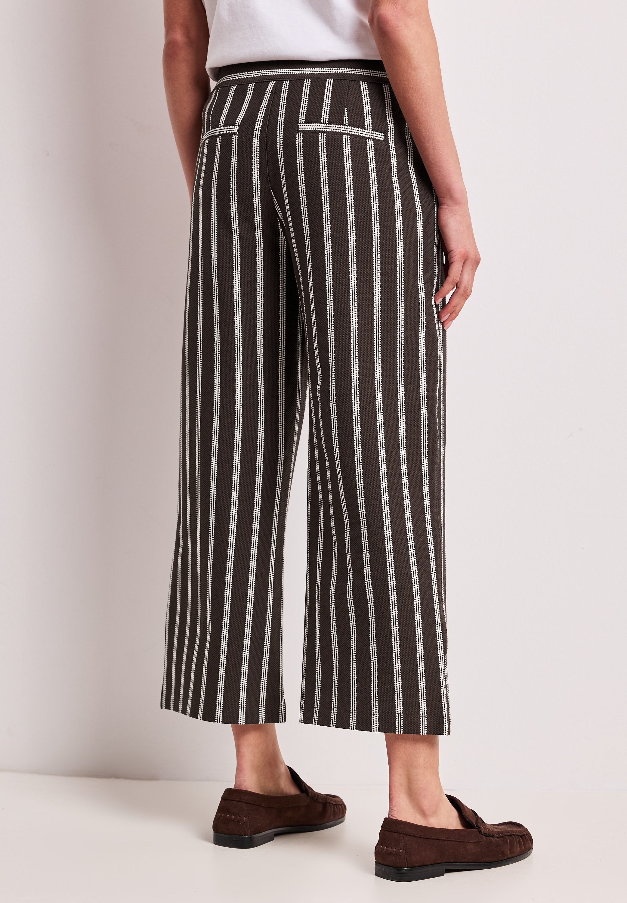 STREET ONE Jerseyhose im Streifendesign günstig online kaufen