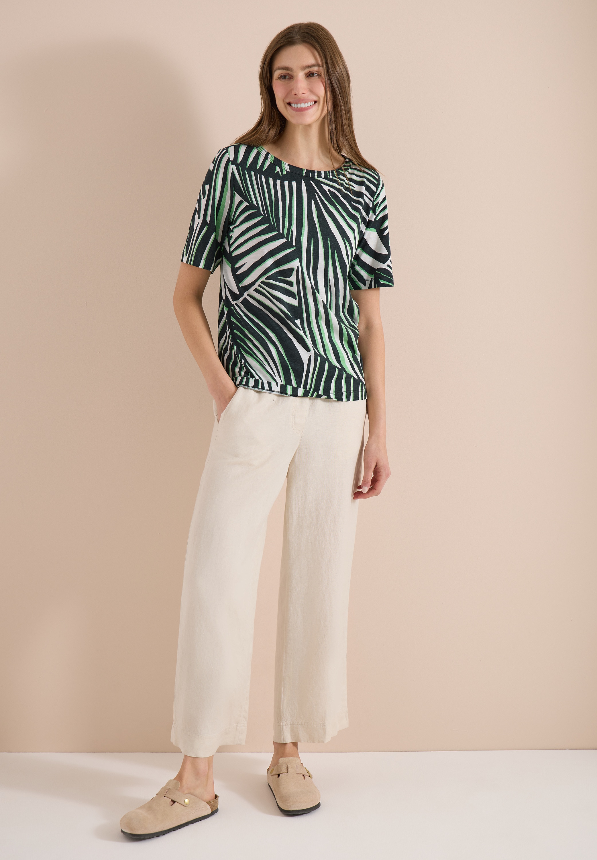 Cecil Print-Shirt mit Rundhalsausschnitt