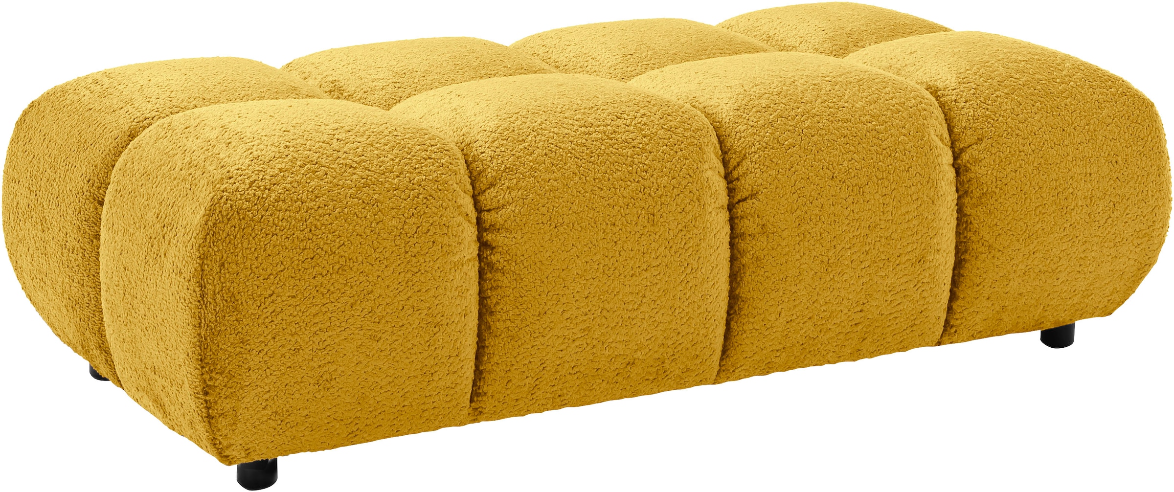 Home affaire Polsterhocker "Cozy Bubble, mit eleganter Steppung, weich gepolstert, 143x73 cm" 1 Stk. tlg. passend zum Sofa und dem drehbaren Sessel der Graceland-Serie