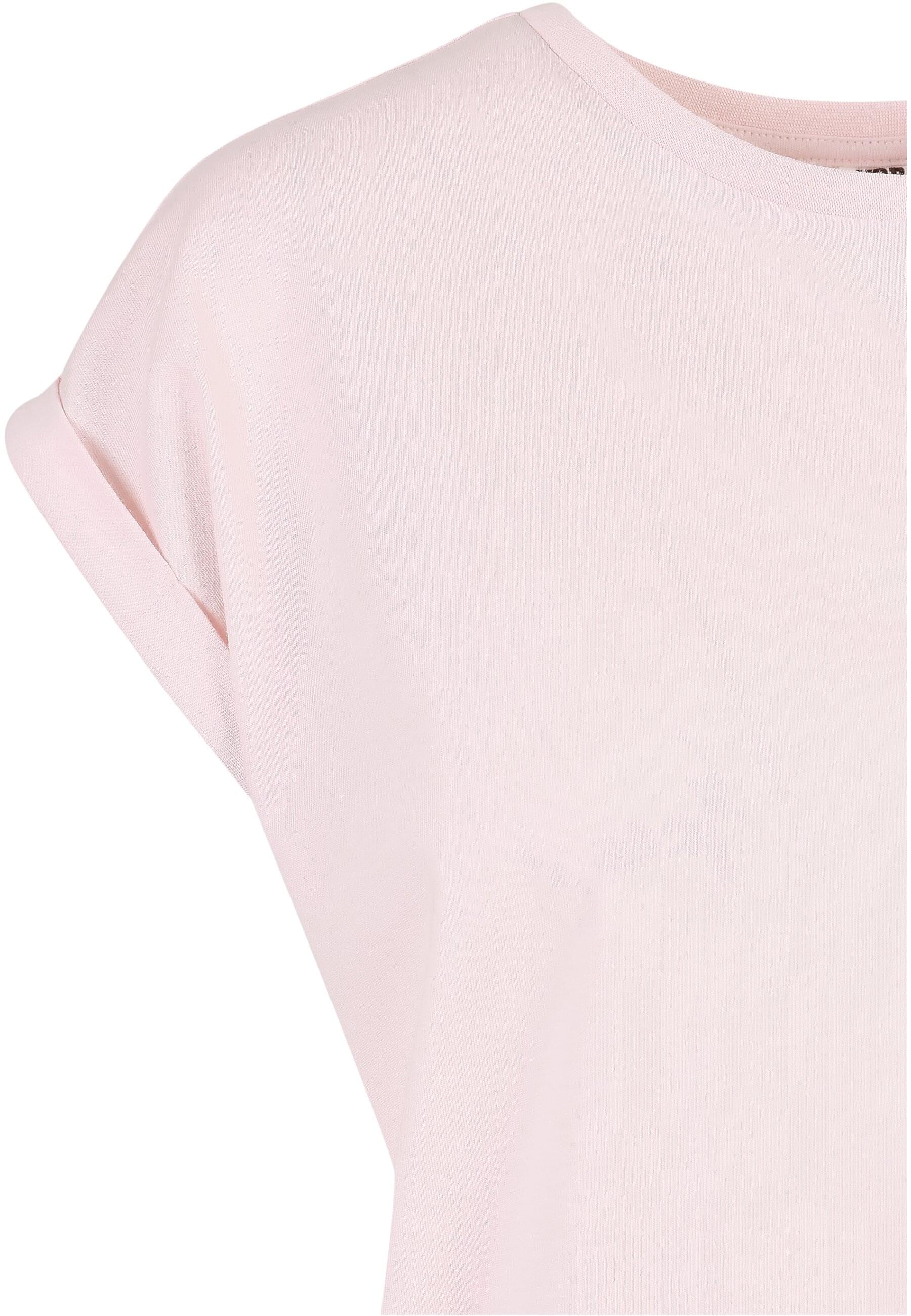 URBAN CLASSICS Kurzarmshirt »Urban Classics Damen Ladies Organic Extended Shoulder Tee«, (1 tlg.)