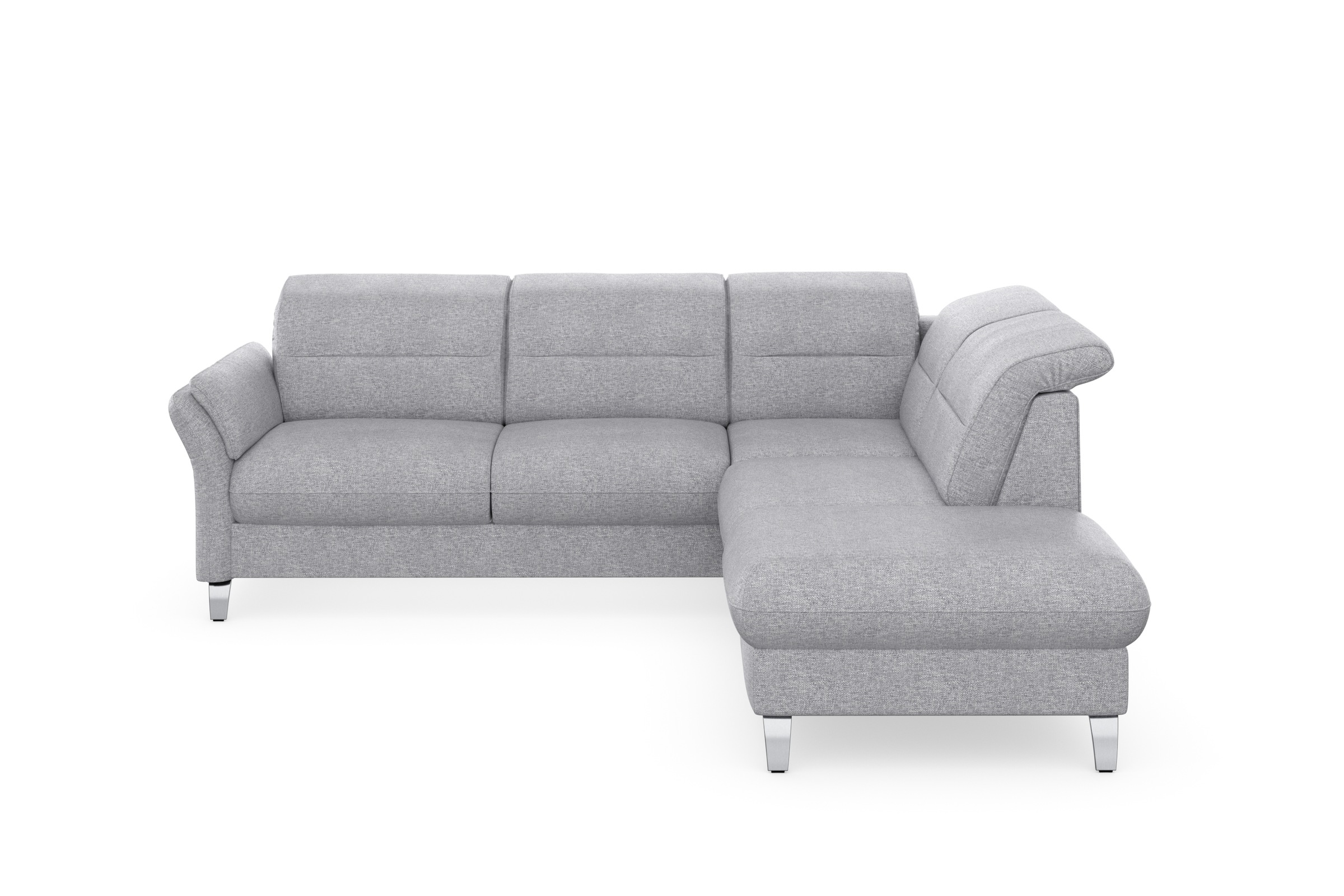 sit&more Ecksofa »Grenoble L-Form mit Federkern«, wahlweise mit Bettfunktion, Bettkasten, Arm- und Kopfteilverstellung
