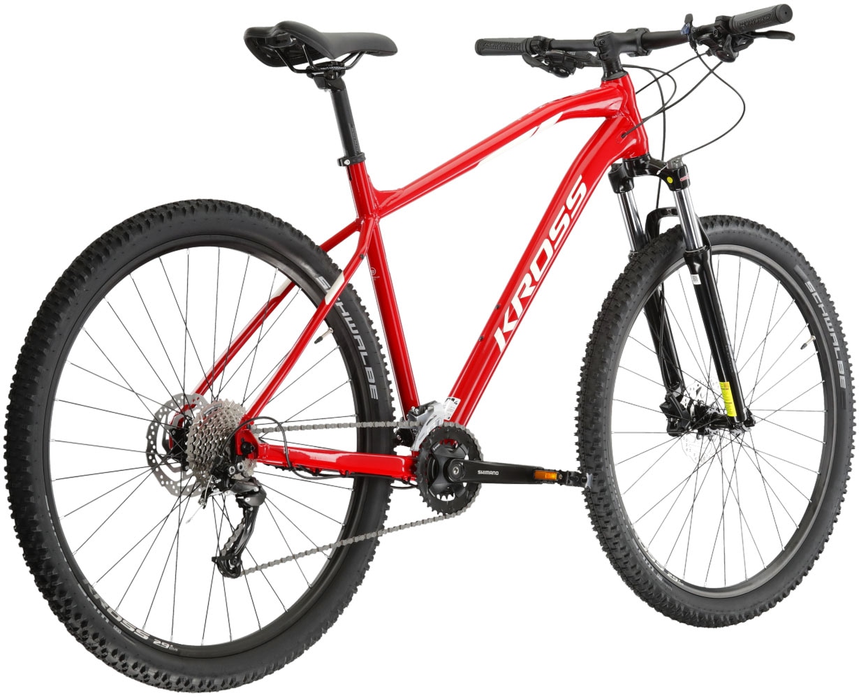 Kross Mountainbike »KROSS MTB Hardtail Level 3.0 29" rot 18 Gänge«, 18 Gang, Shimano, ALIVIO M3100 Schaltwerk, Kettenschaltung