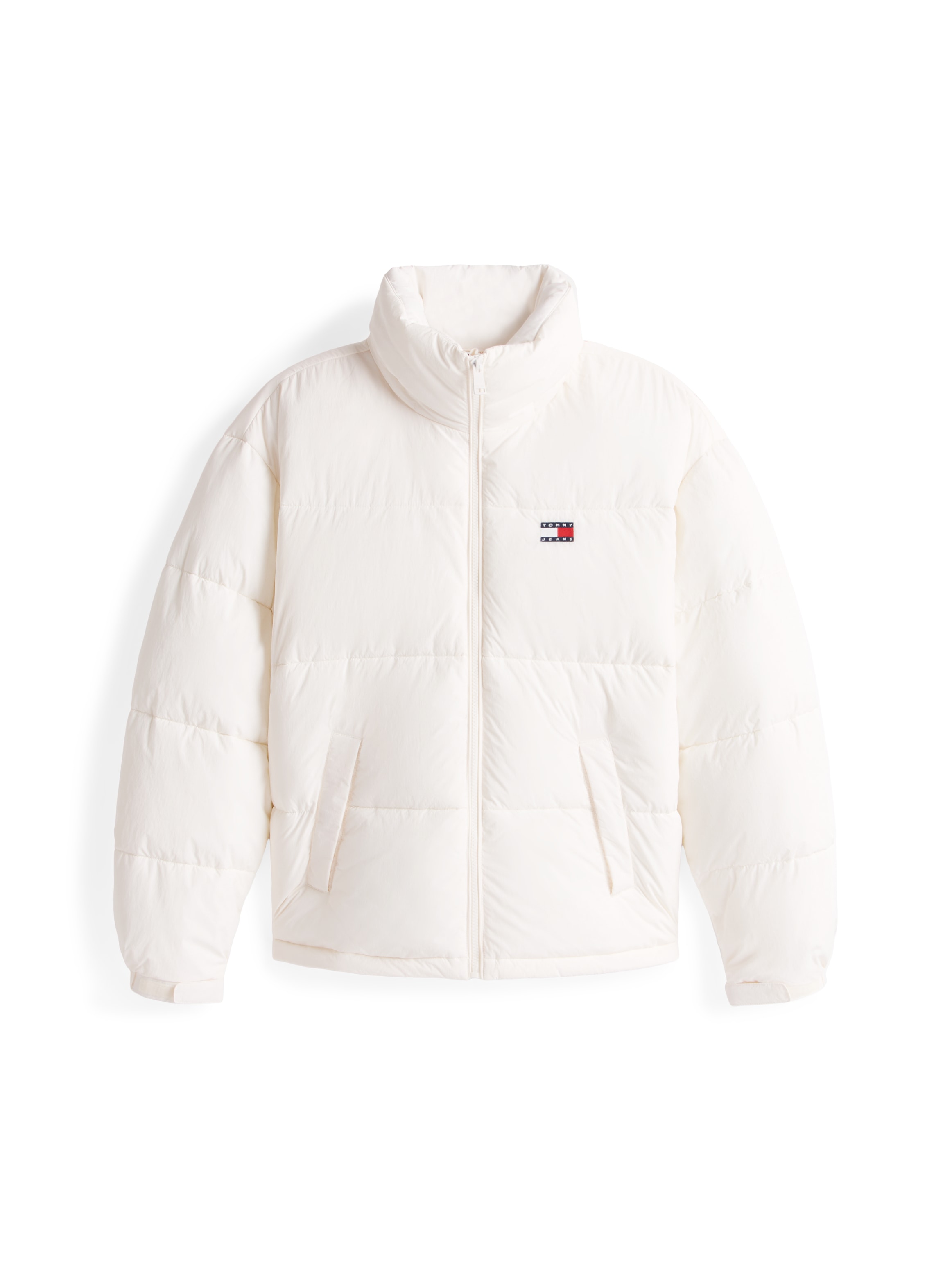 Tommy Jeans Steppjacke »TJW OVS HOODED FLAG PUFFER EXT« mit Kapuze