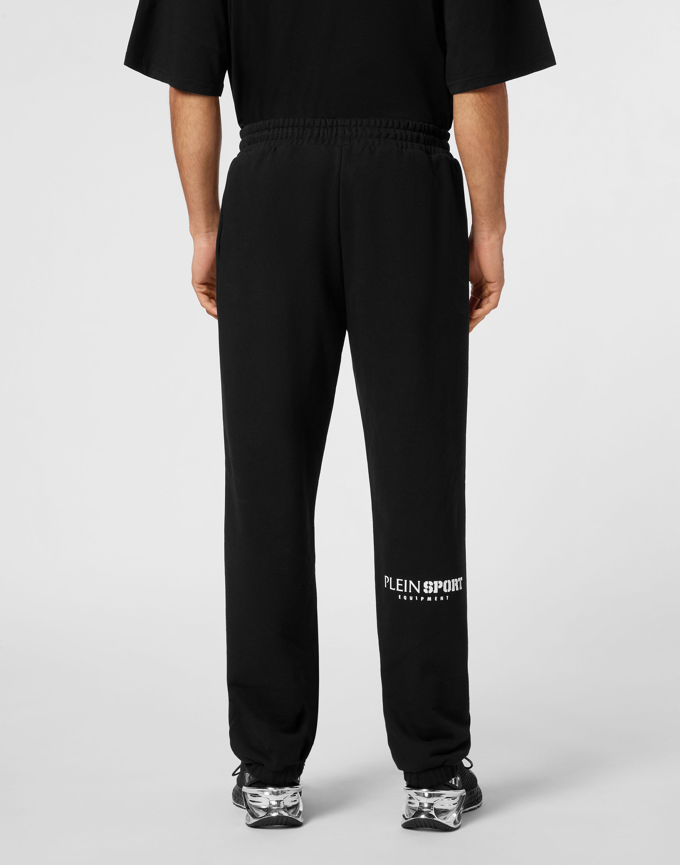 Jogginghose PLEIN SPORT "Scratch", Damen, Gr. XL, US-Größen, schwarz (02, schwarz), Obermaterial: 87% Baumwolle, 13% Polyester, Hosen Jogginghose 3