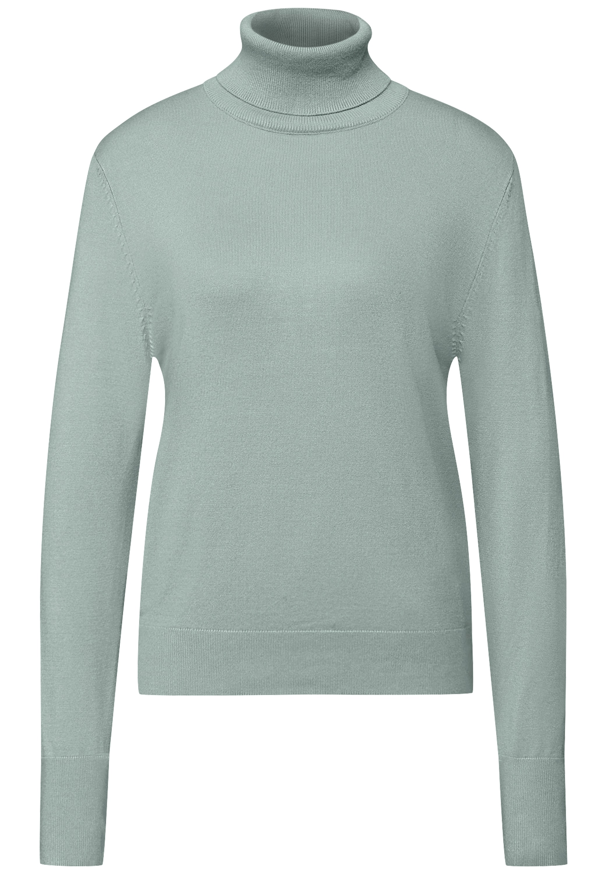 STREET ONE Rollkragenpullover mit Strick-Detail