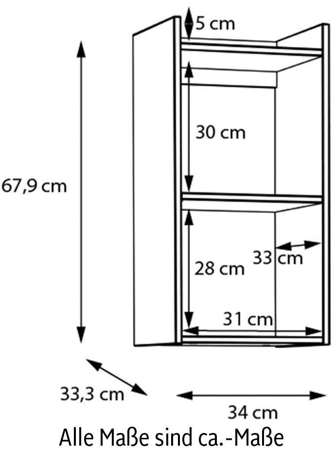 FORTE Hängeregal