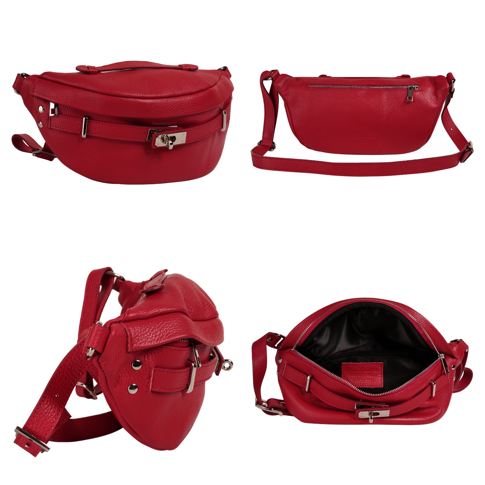 Samantha Look Gürteltasche, echt Leder, Made in Italy