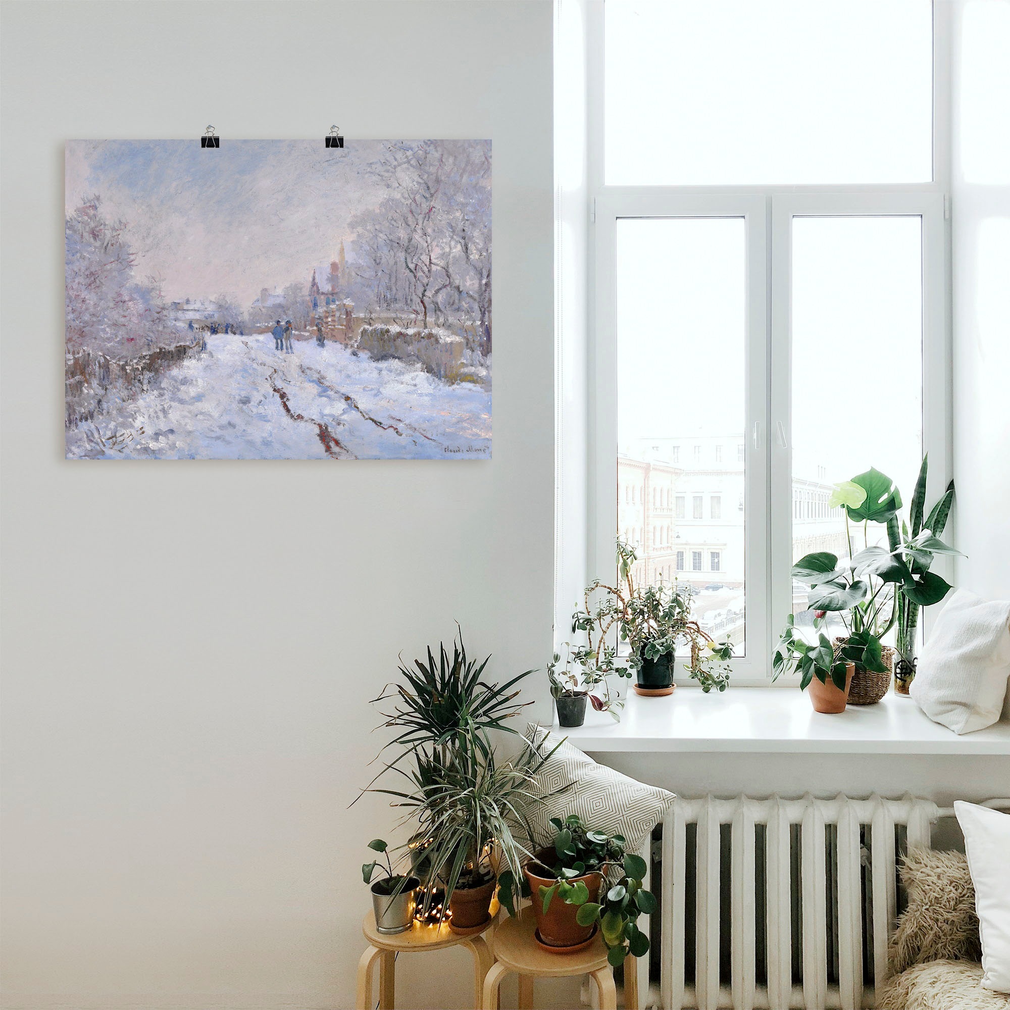 Artland Wandbild "Schnee in Argenteuil." Vier Jahreszeiten Bilder 1 Stk. tl günstig online kaufen