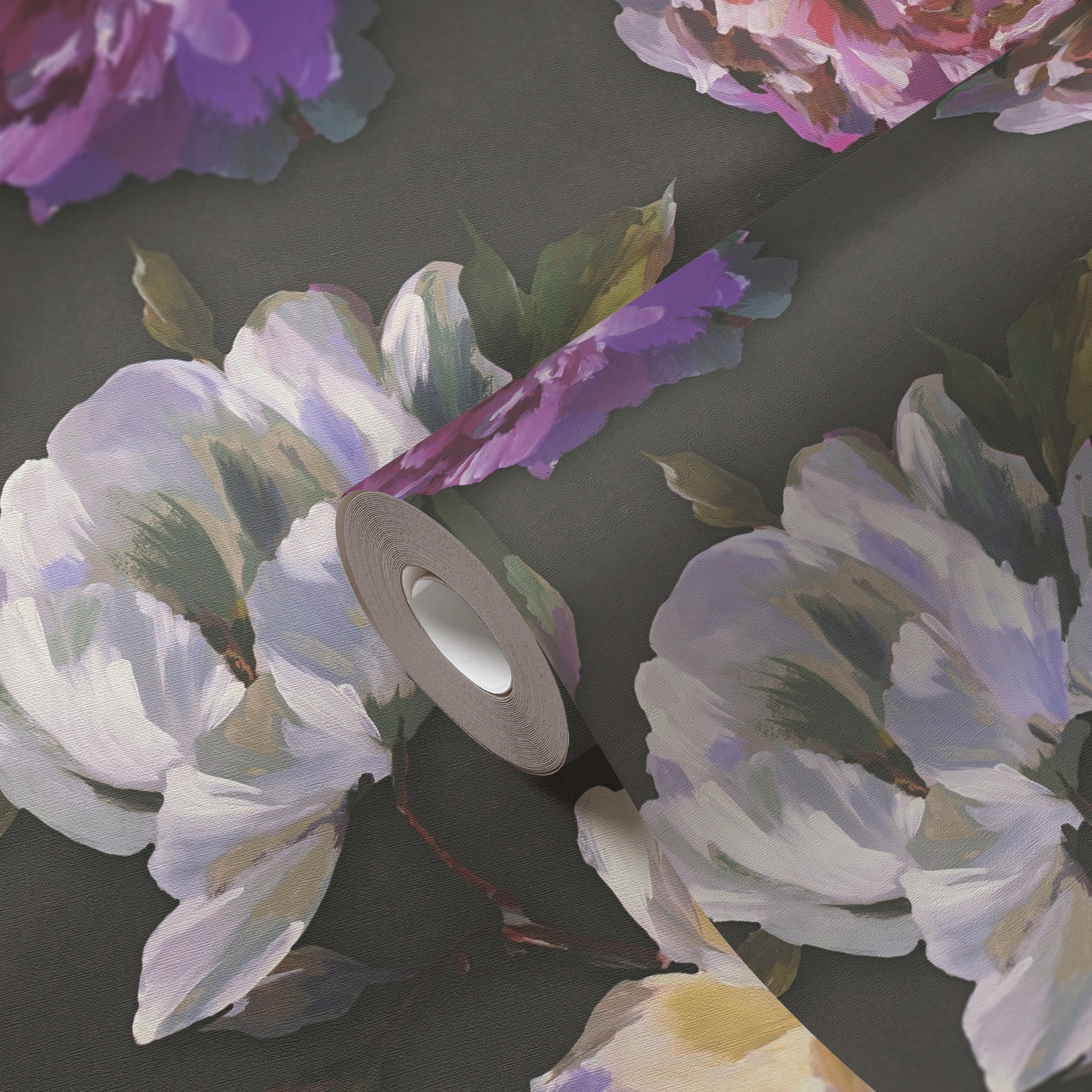 A.S. Création Vliestapete »PintWalls II Blumen-Tapete Mustertapete Rosen Blumen«, matt, Vliestapete Pfingstrosen für Schlafzimmer Küche Wohnzimmer Blumen Flur