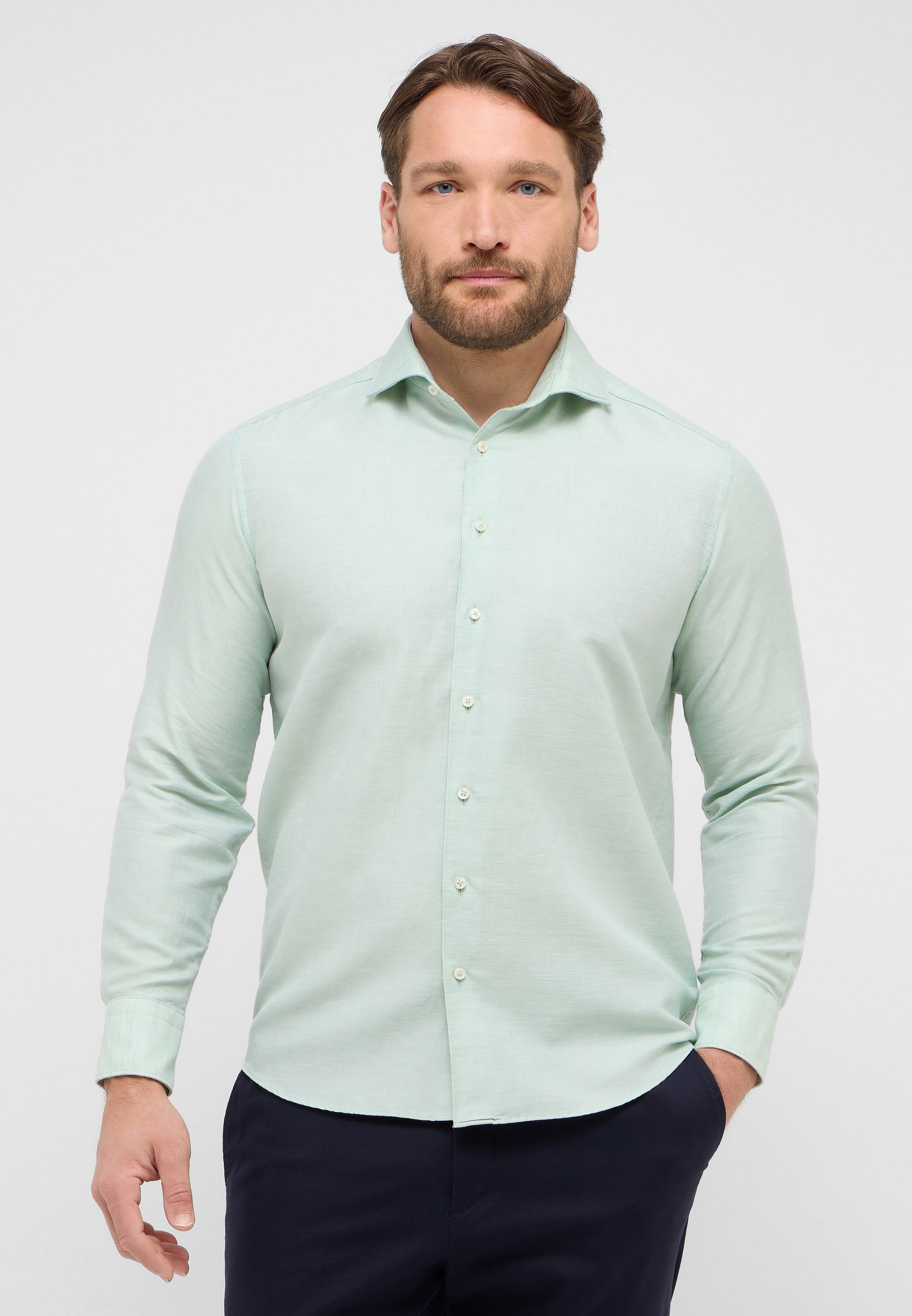 Eterna Langarmhemd "COMFORT FIT", EASY IRON (bügelleicht) günstig online kaufen