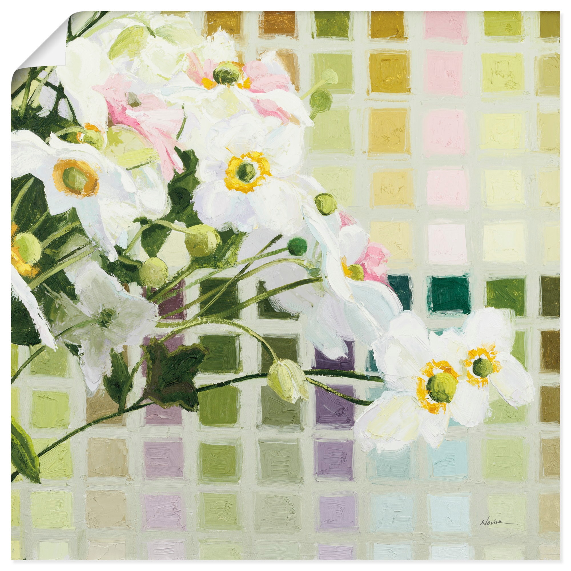 Artland Wandbild "Color Chart I" Blumenbilder 1 Stk. tlg. als Alubild, Leinwandbild, Poster, Wandaufkleber in verschied. Größen