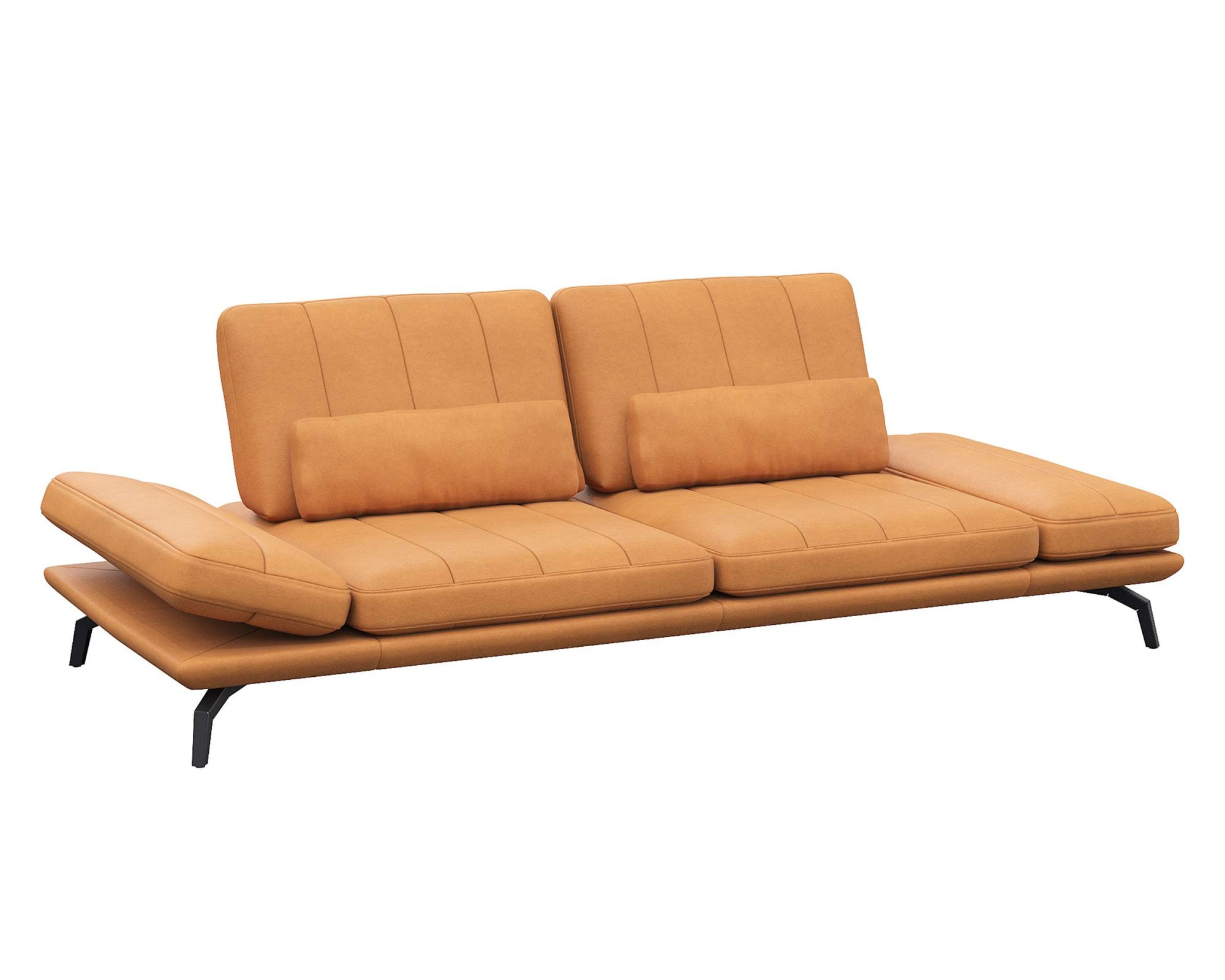 FLEXLUX 3-Sitzer »Tropea Funktionssofa, Designsofa, Relaxfunktion, TV-Couch,«, mit Armteilverstellung sowie Sitztiefenverstellung, Breite 252 cm