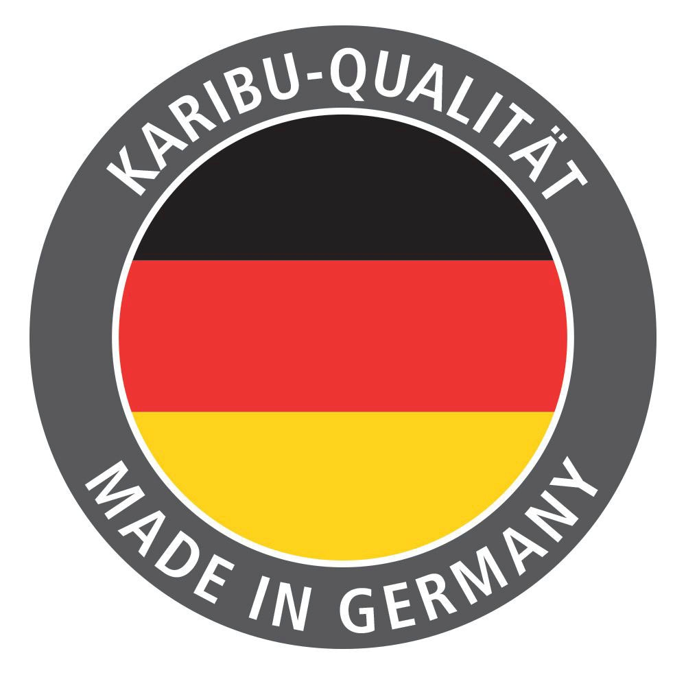 Karibu Rechteckpool »Malta A BxLxH: 353x530x124 cm mit Sonnendeck«, (Set, 7 tlg.), 44 mm starke kesseldruckimprägnierte Holzbohlen aus Fichtenholz