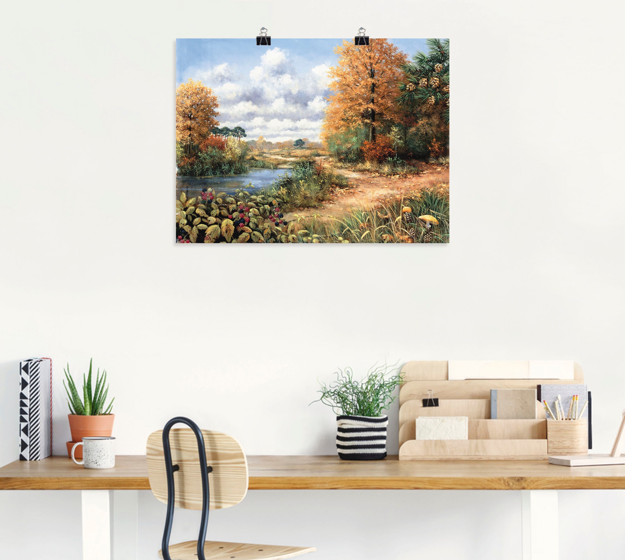 Artland Wandbild "Herbstzeit", Vier Jahreszeiten, (1 St.), als Leinwandbild günstig online kaufen