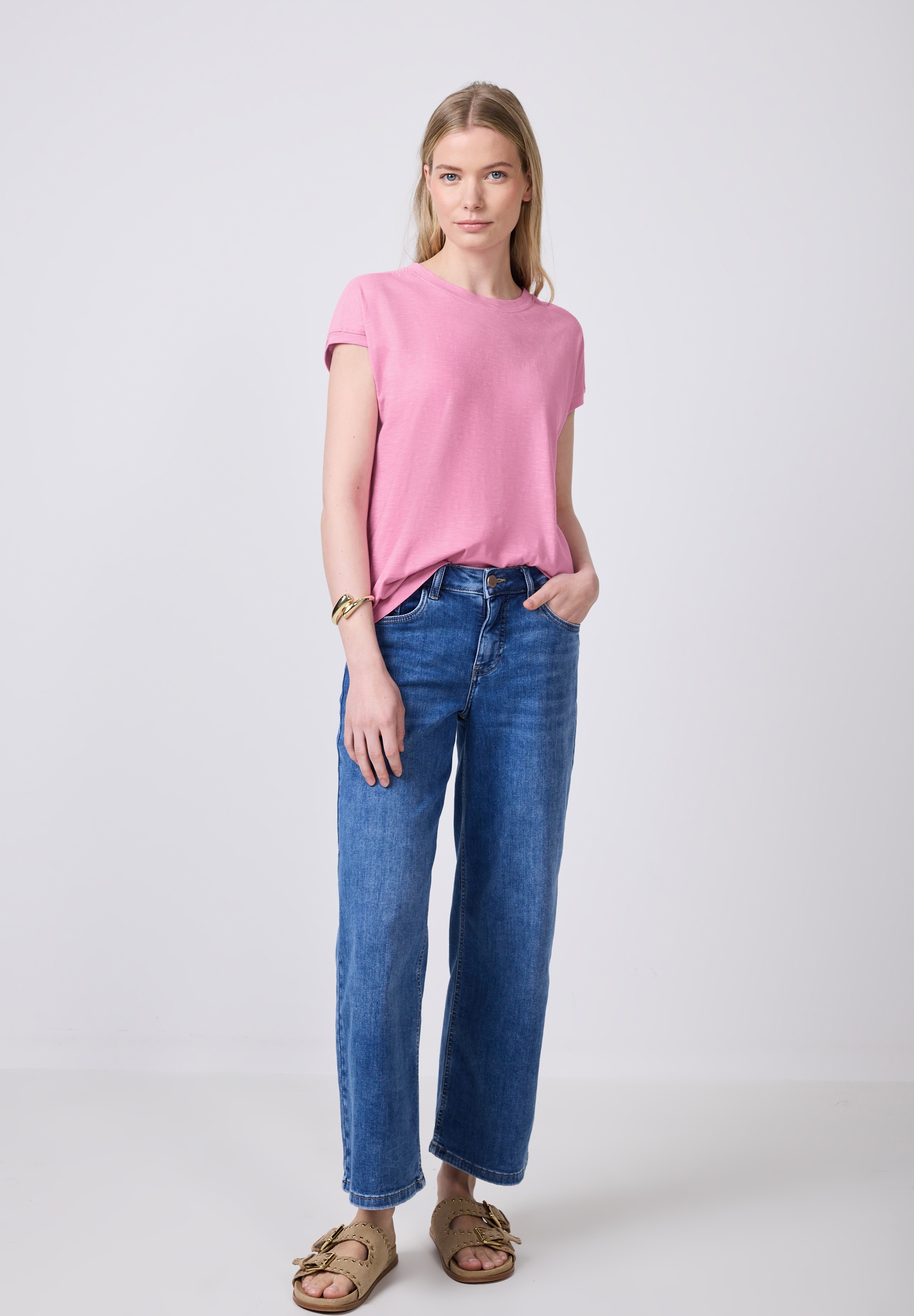 STREET ONE STUDIO T-Shirt, im soften Baumwoll-Mix