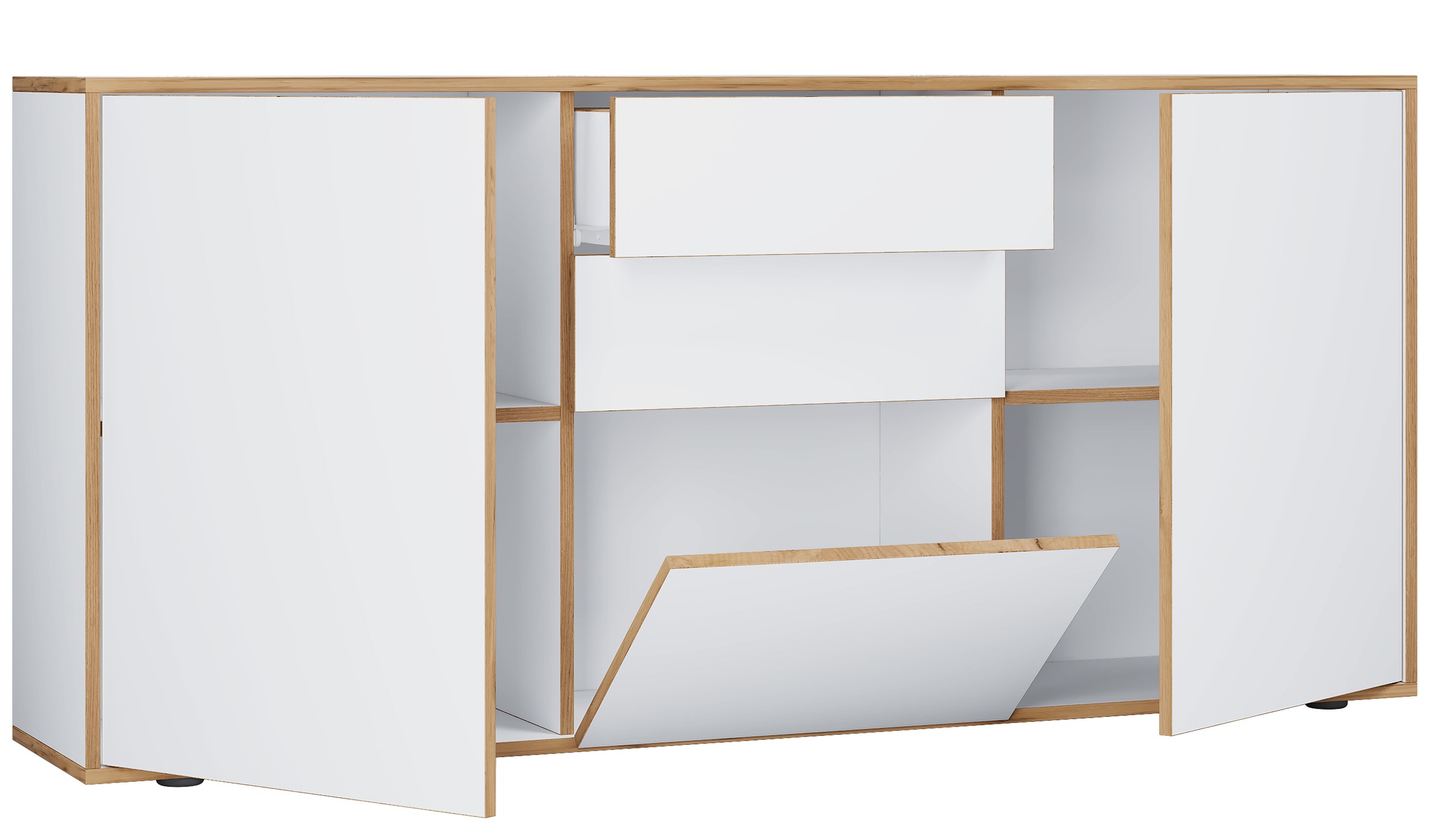 VCM Kommode "Holz Kommode Sideboard Salia Breite 160 Schublade" 1 Stk. tlg.
