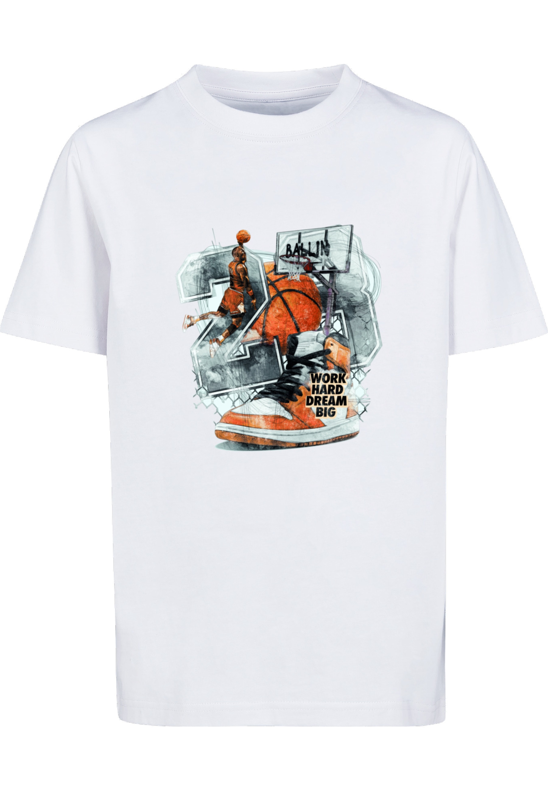 MisterTee T-Shirt "MisterTee Herren Kids Vintage Ballin Tee" 1 Stk.