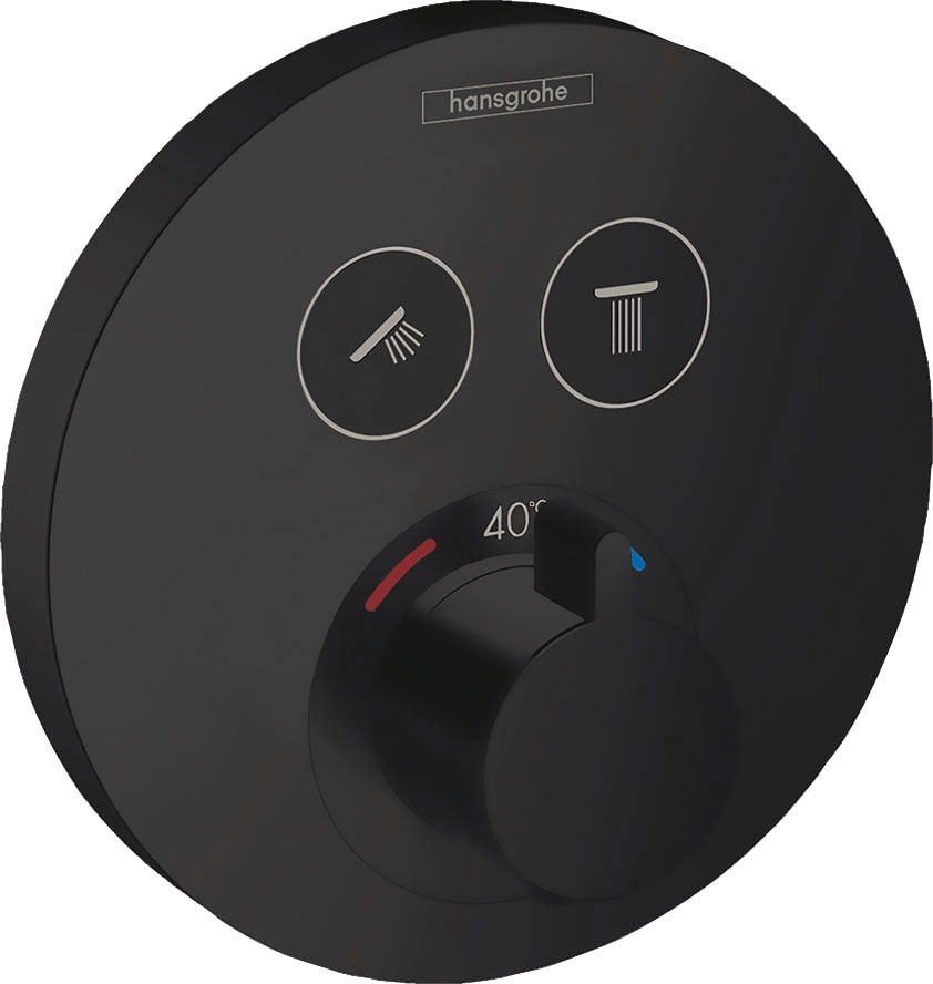 hansgrohe Brausethermostat "ShowerSelect S", Unterputz für 2 Funktionen