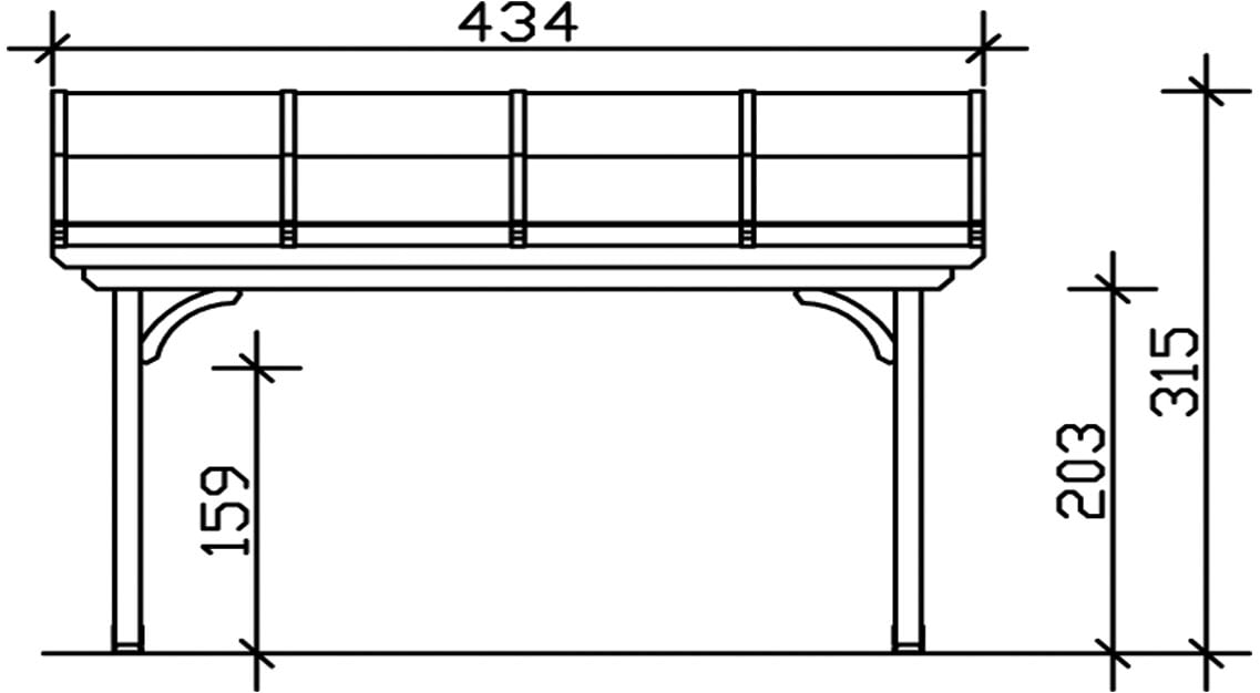 Skanholz Terrassendach »Verona«