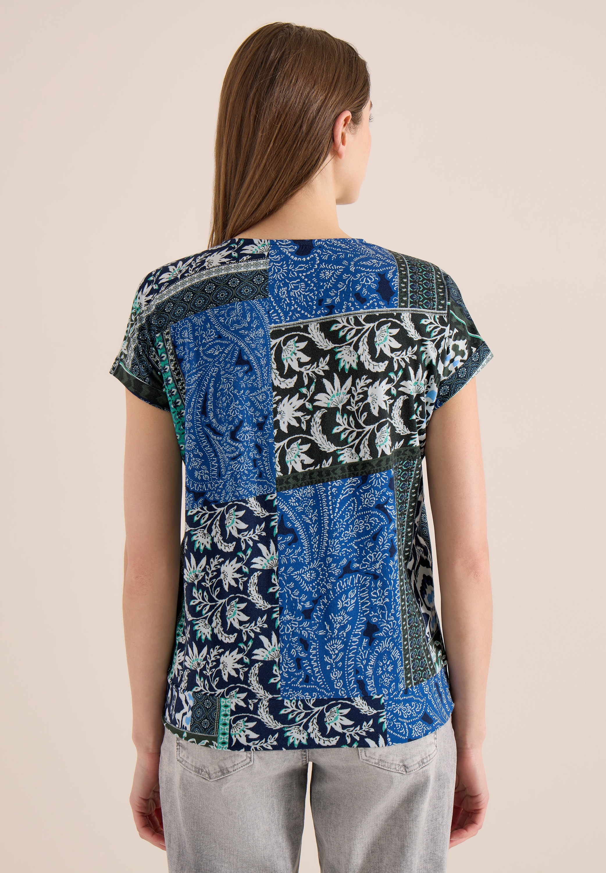 Cecil T-Shirt mit V-Ausschnitt