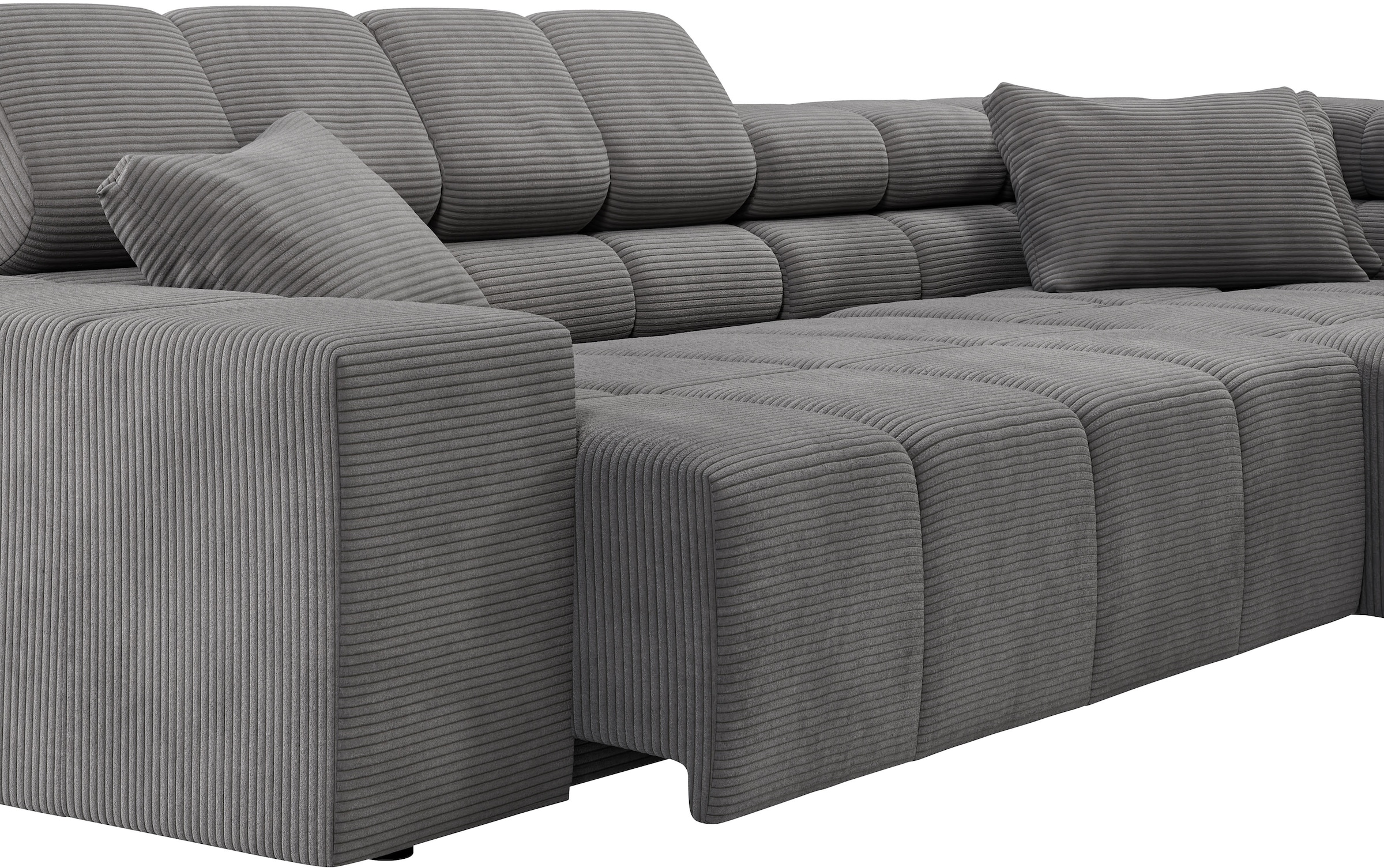 INOSIGN Ecksofa »Ancona incl. Kopfteilverstellung, OTTOs Choice, Breite 319cm, L-Form«, wahlweise motorische Sitztiefenverstellung, auch in Cord + Easy Care