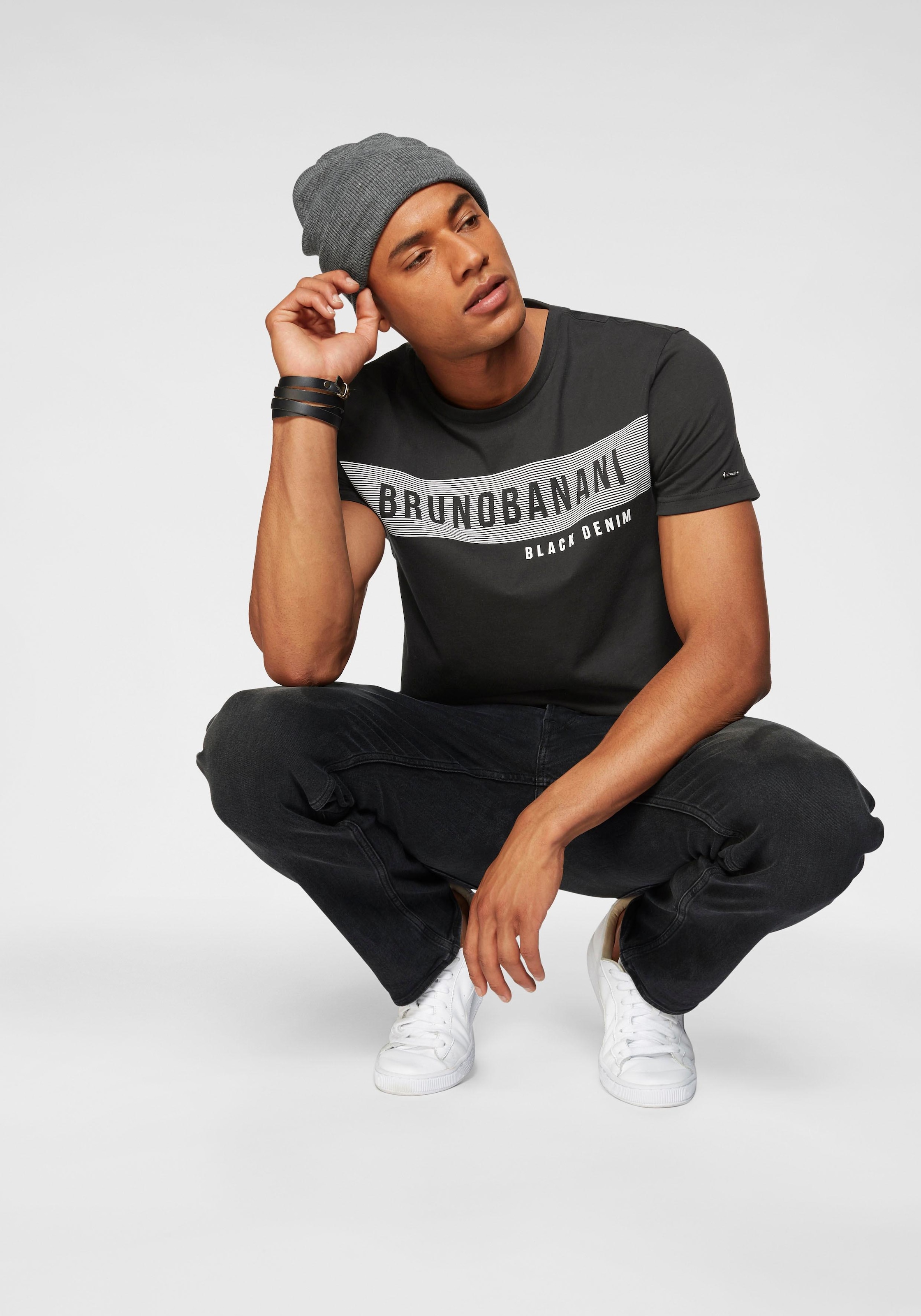 Bruno Banani T-Shirt, | BAUR mit ▷ Markenprint kaufen