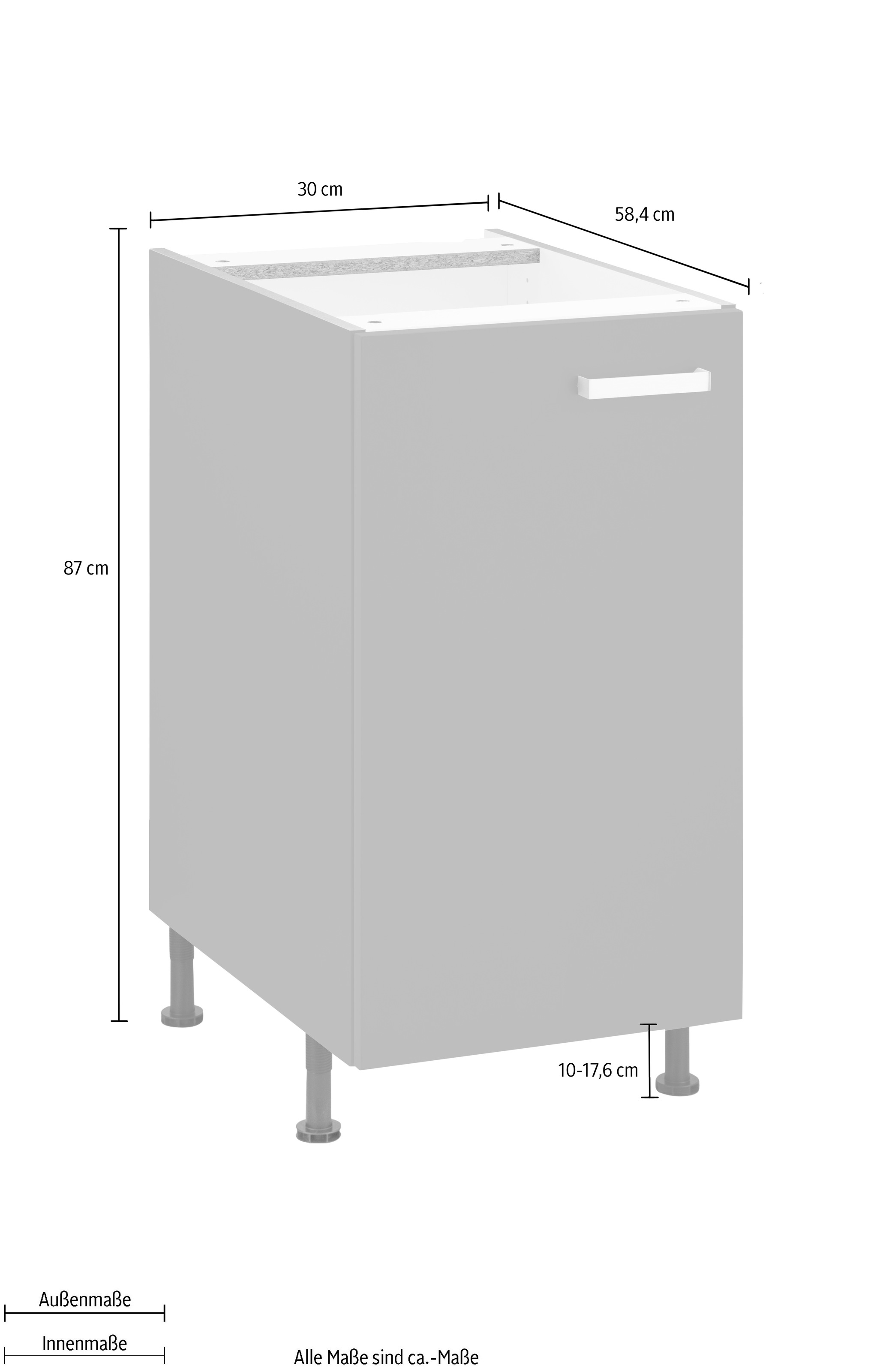 OPTIFIT Unterschrank »Parma«, Breite 30 cm