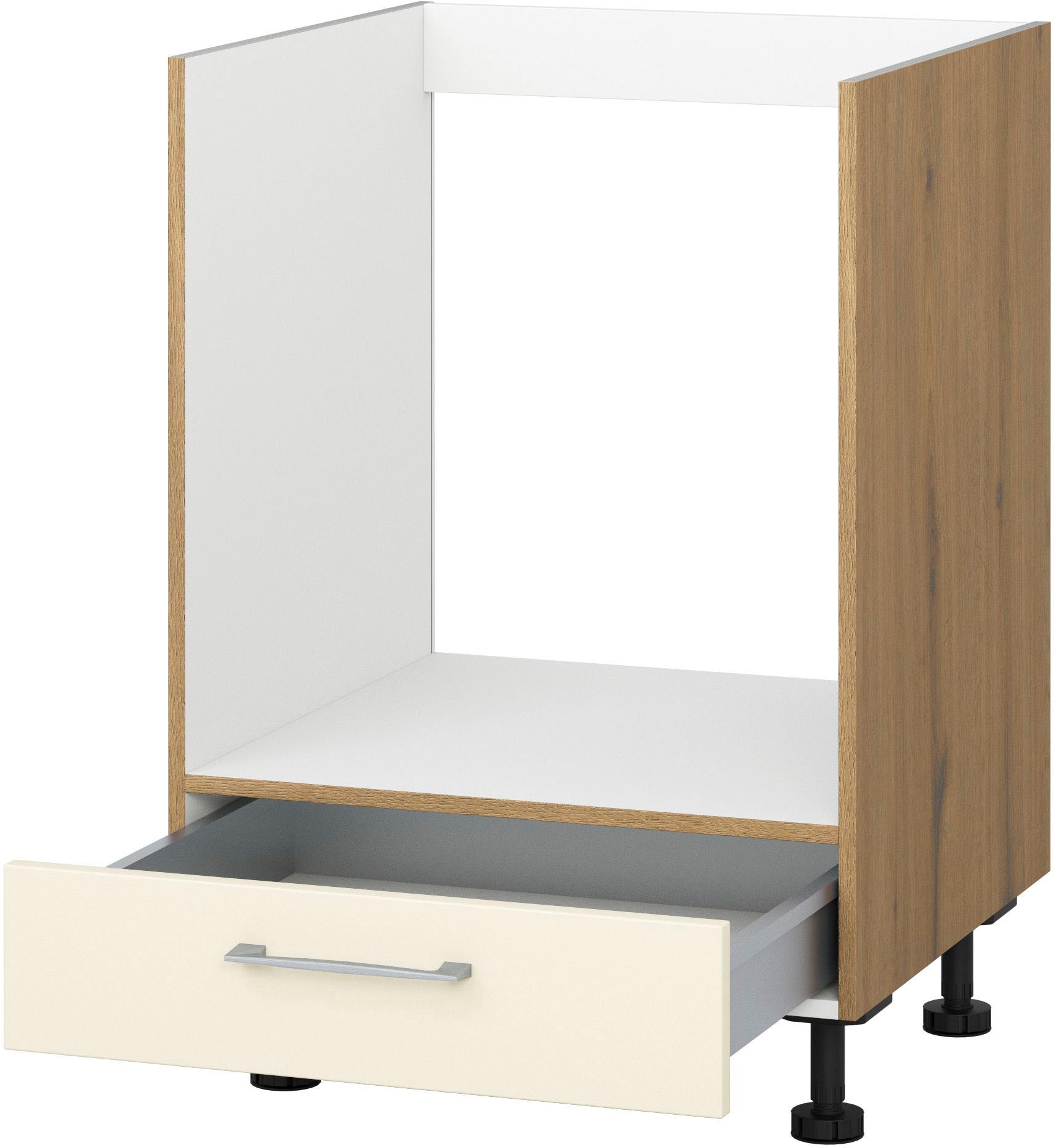 KOCHSTATION Herdumbauschrank "KS-Trea UHBLS60" mit Schubkasten, Breite 60 cm, Höhe 75 cm