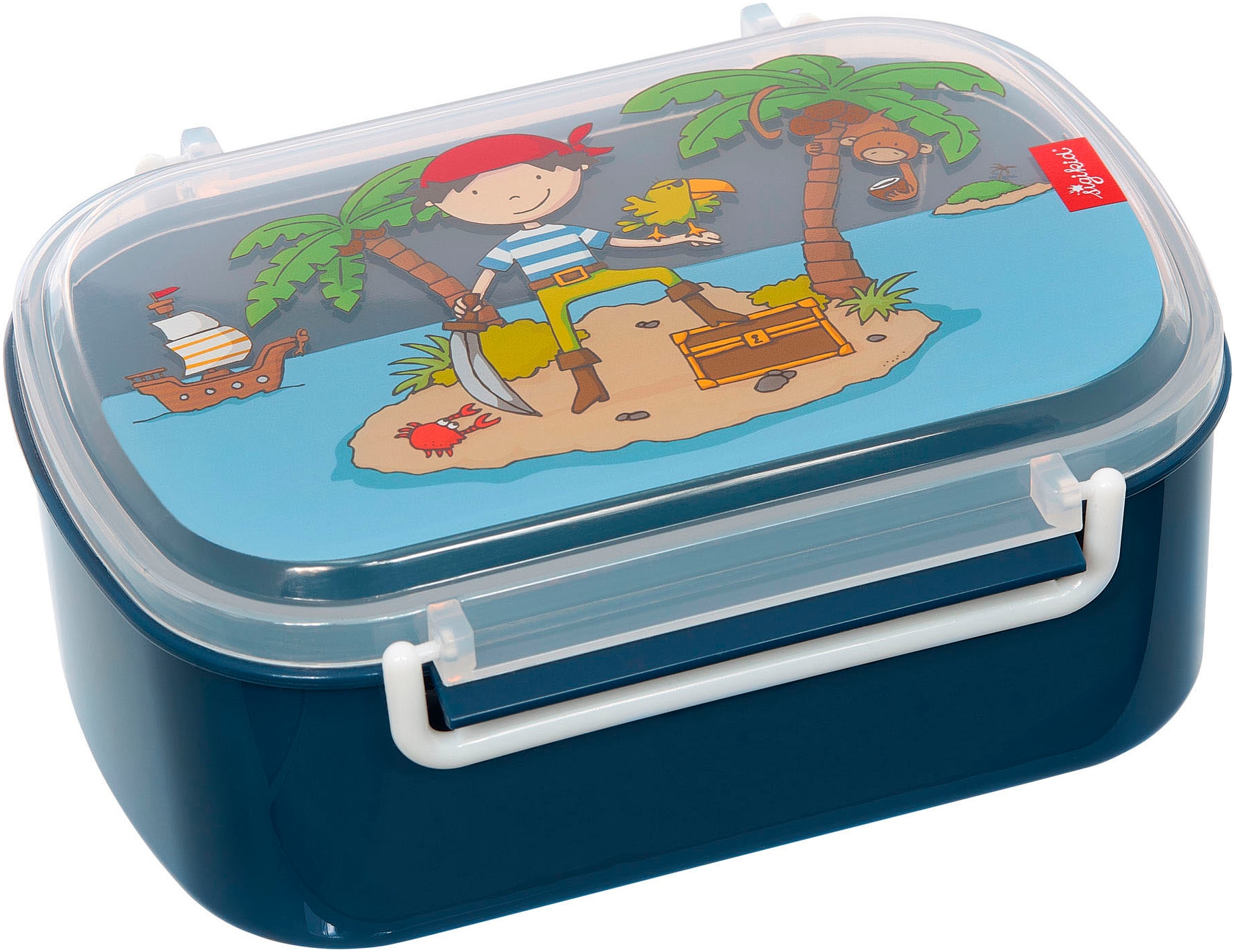 Lunchbox »Sammy Samoa blau«, (2 tlg.)