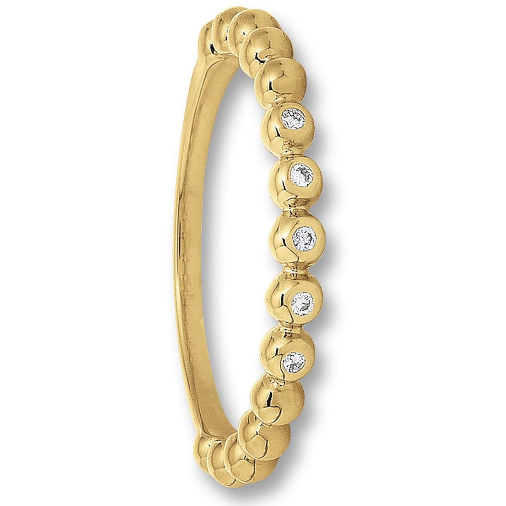 ONE ELEMENT Diamantring »0 04 ct Diamant Brillant Ring aus 585 Gelbgold« Damen Gold Schmuck