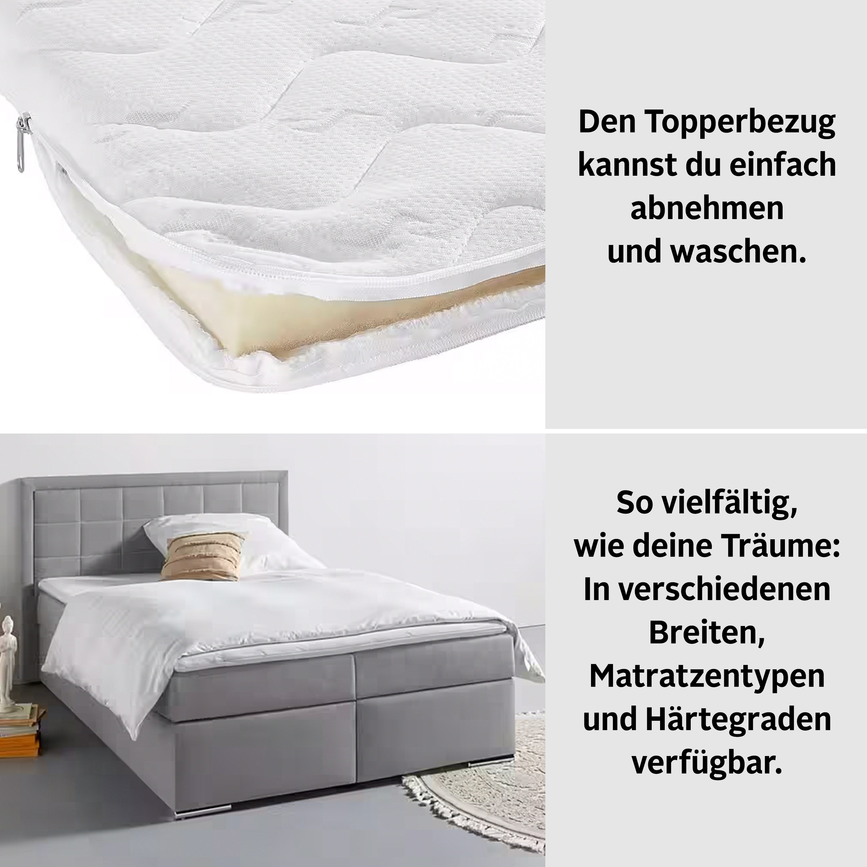 Thumbnail - COLLECTION AB Boxbett ""Athena", OTTOs Choice, Topseller wahlweise mit Bettkasten" inkl. Topper bei Ausführung mit Matra...