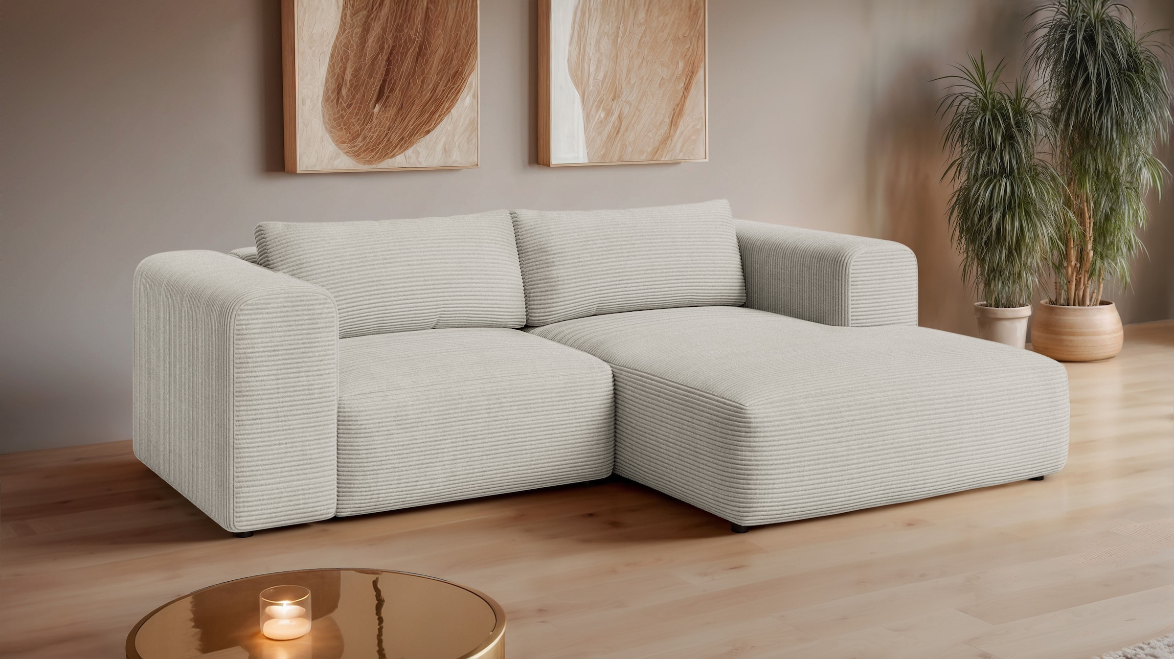 OTTO home Ecksofa "TIARRA Design-Sofa mit Ottomane recht/links bestellbar, günstig online kaufen