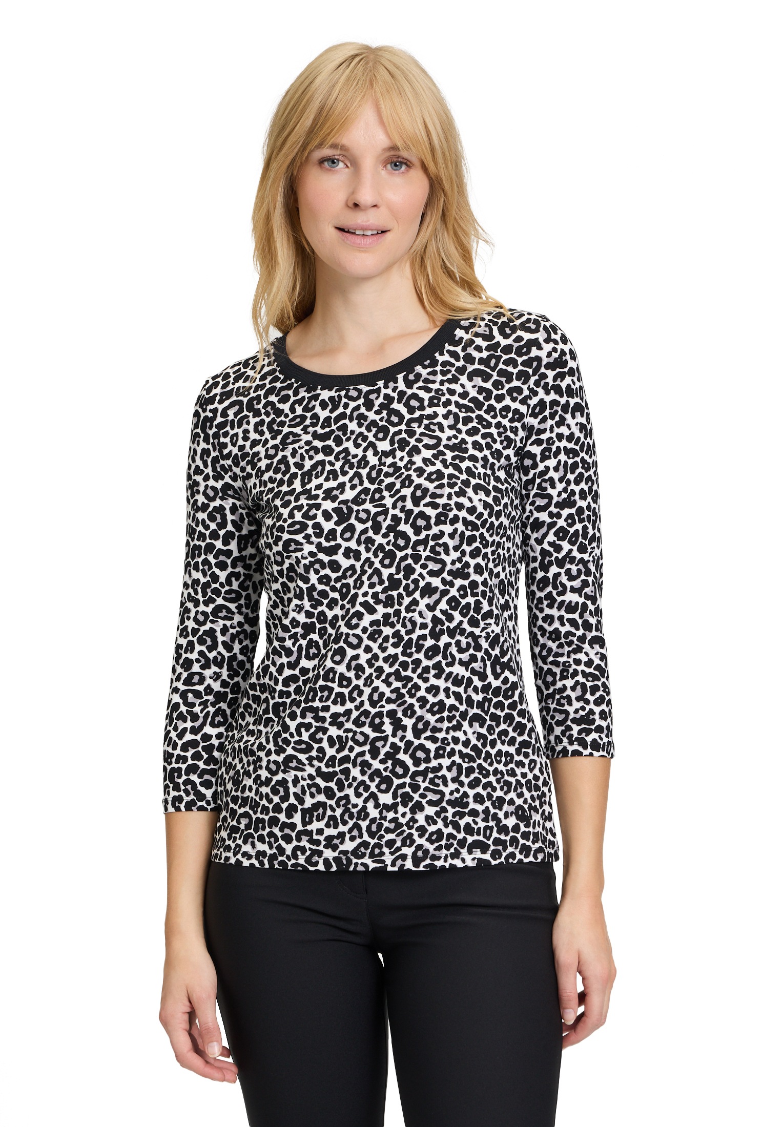 Betty Barclay 3/4-Arm-Shirt "Betty Barclay Basic Shirt mit Leoprint", Druck