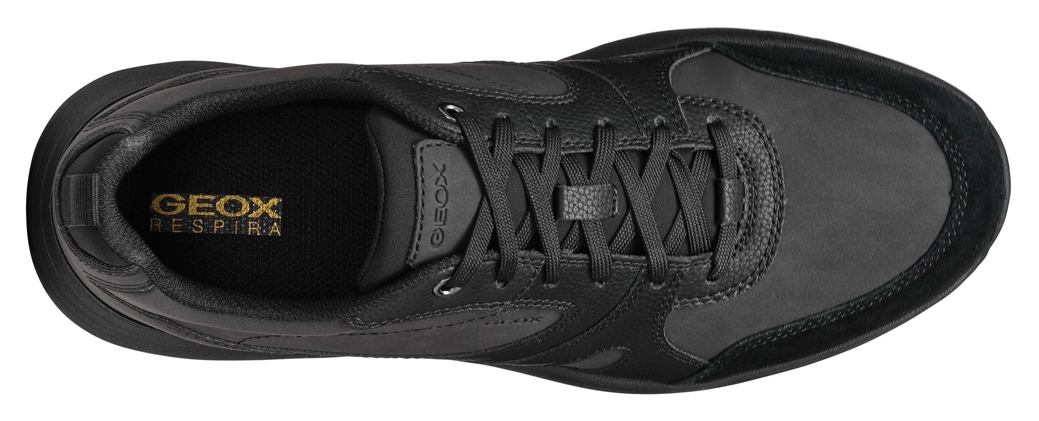 Geox Sneaker »U MOLVENO A«, Freizeitschuh, Halbschuh, Schnürschuh mit Plateausohle