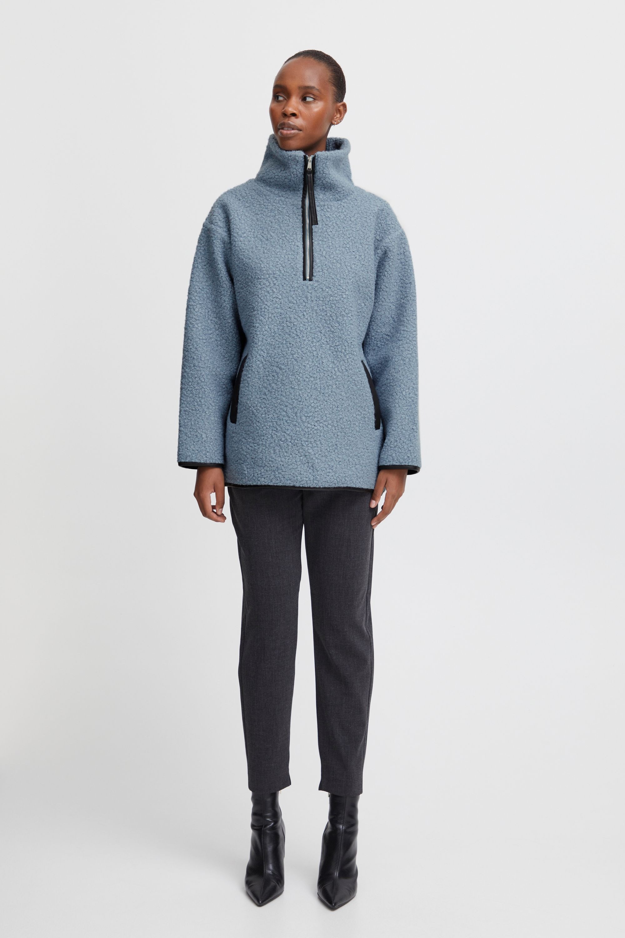b.young Strickfleece-Pullover »Strickfleece-Pullover BYCIDAN PILE«