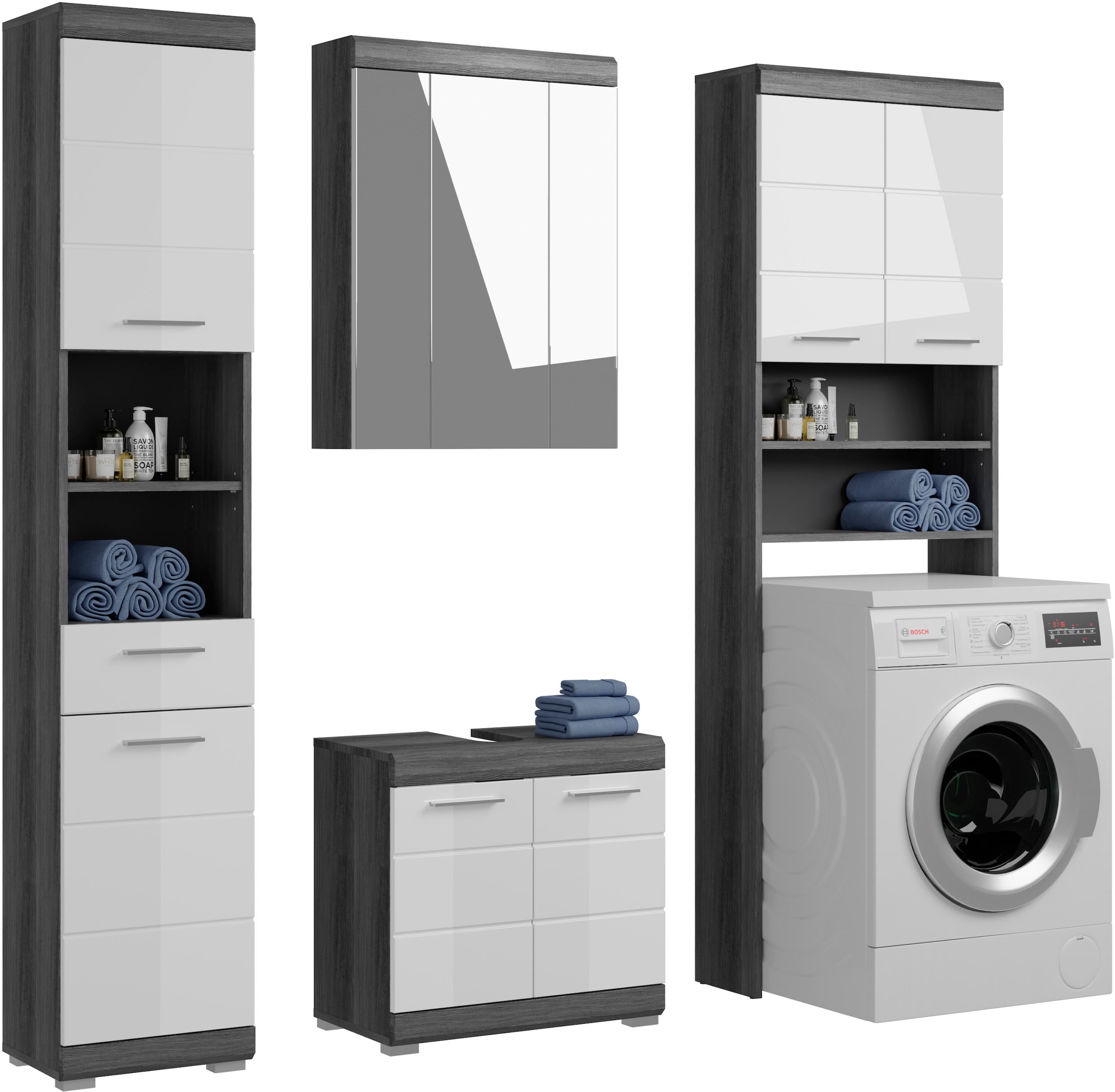 welltime "SIENA, 4 teilig, bestehend aus:" Set, TOPSELLER, 4 Stk. tlg.